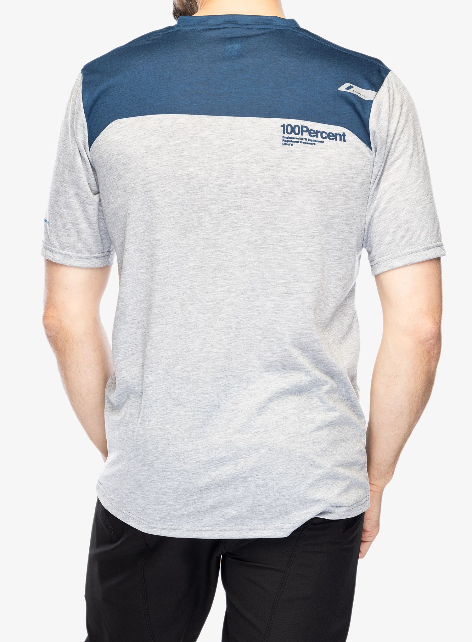 Cyklistické triko 100% Airmatic Short Sleeve Jersey - grey/midnight