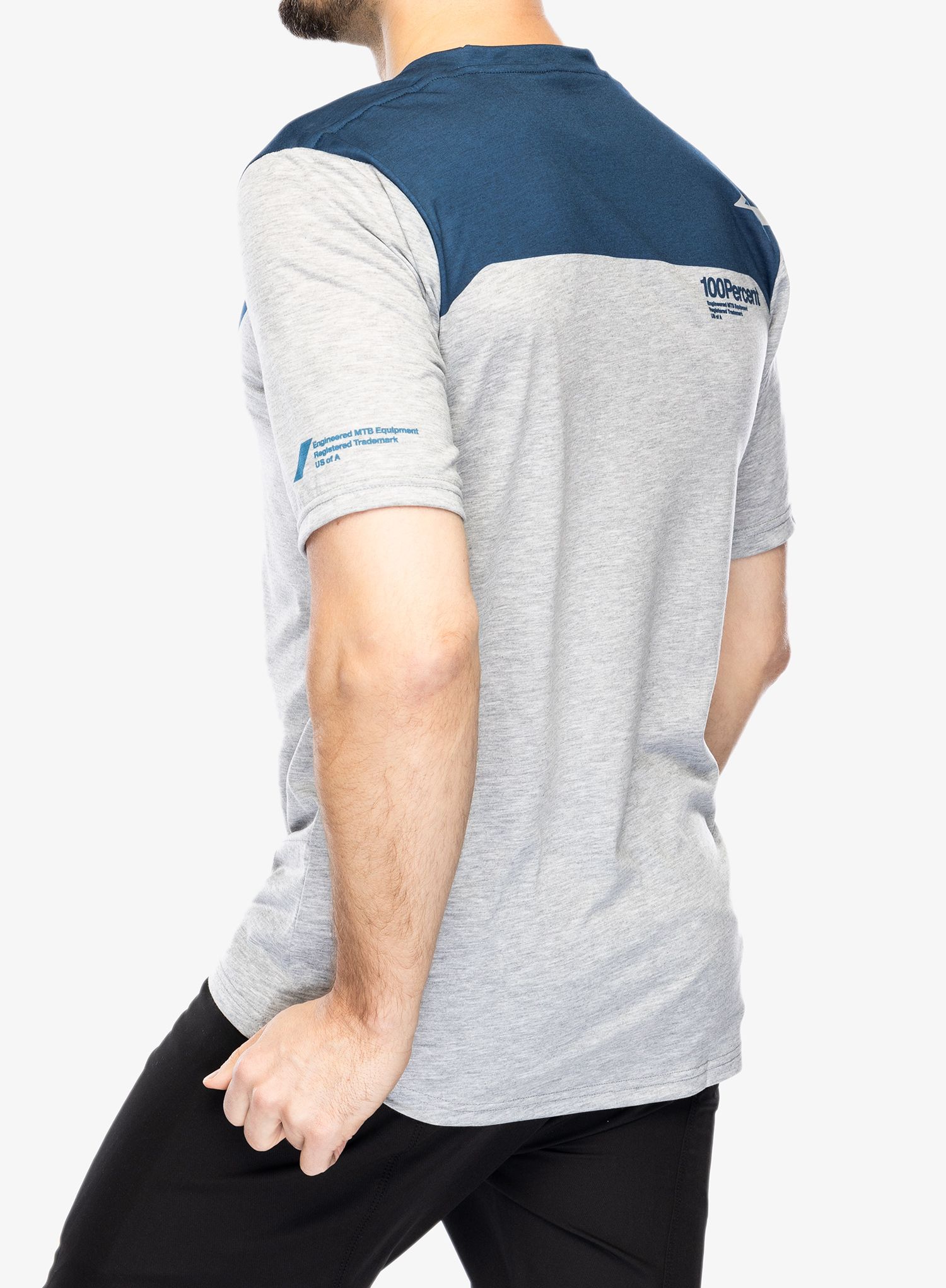 Cyklistické triko 100% Airmatic Short Sleeve Jersey - grey/midnight