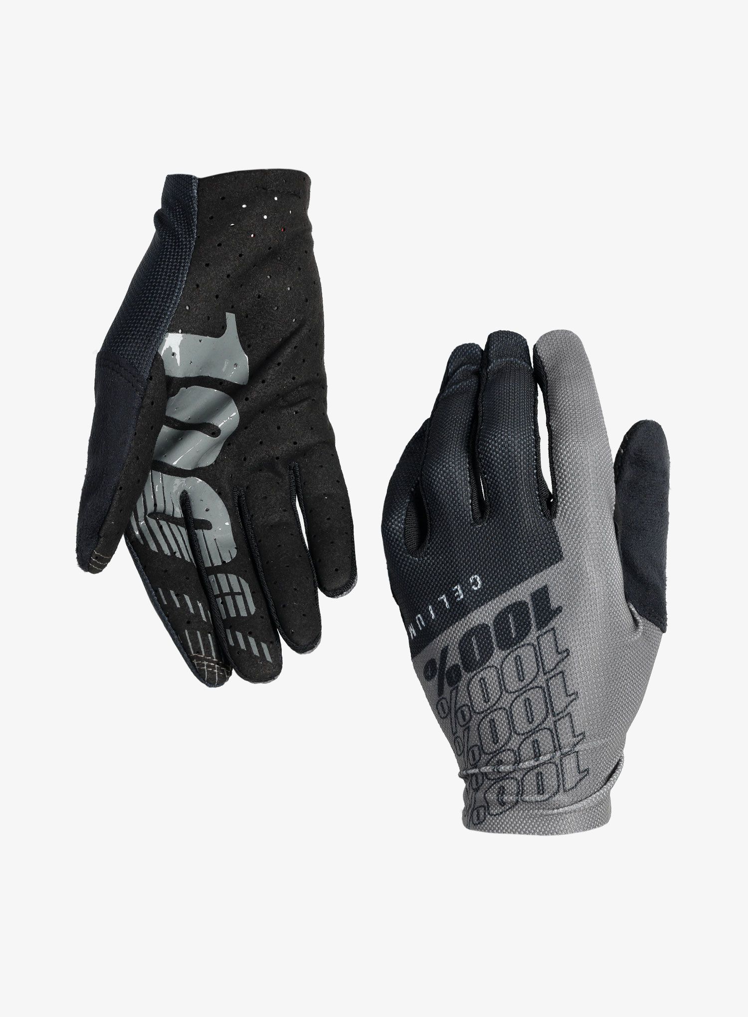 Cyklistické rukavice 100% Celium - black/grey