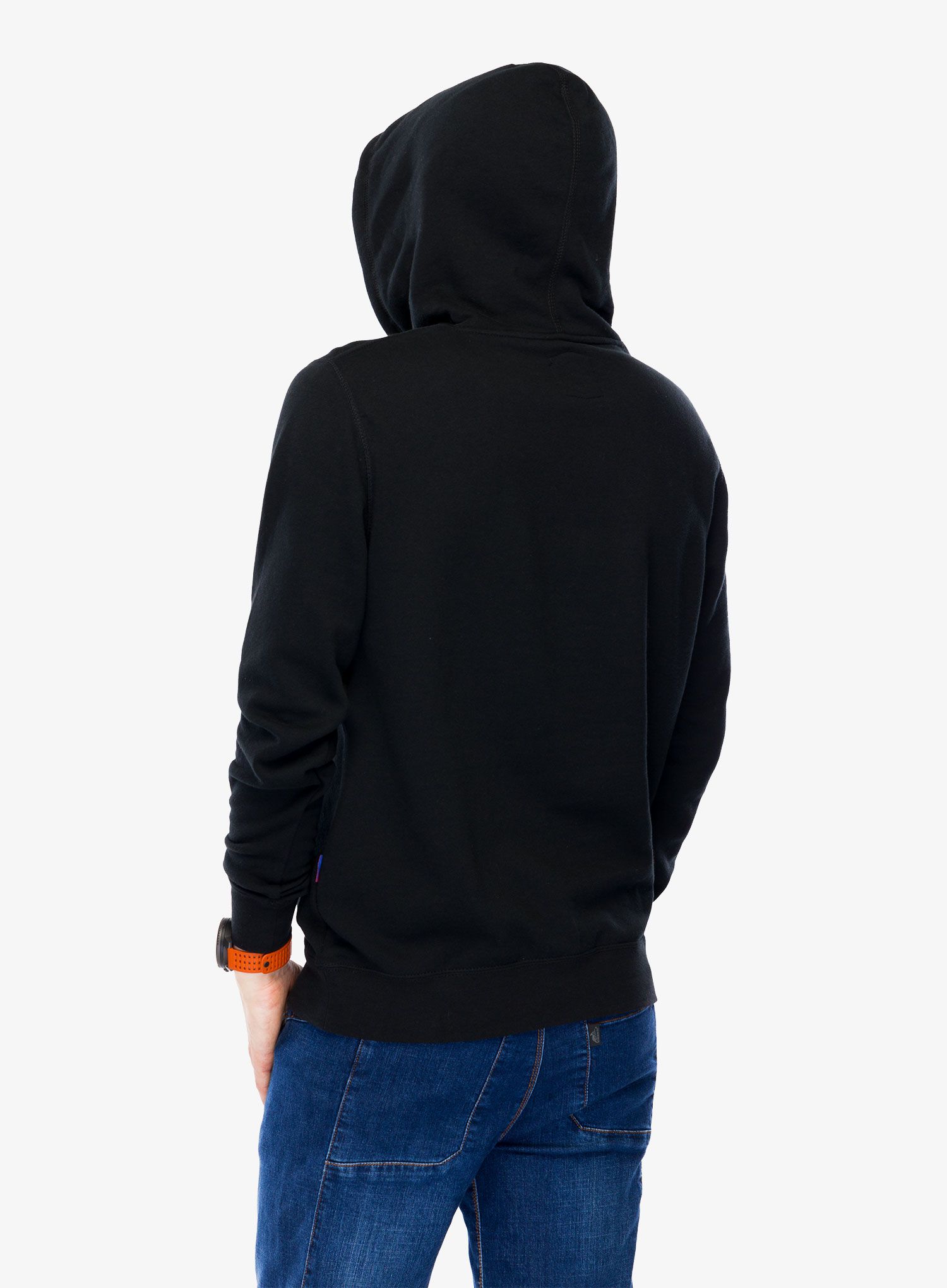 Mikina s kapucí 100% Icon Hoodie - black