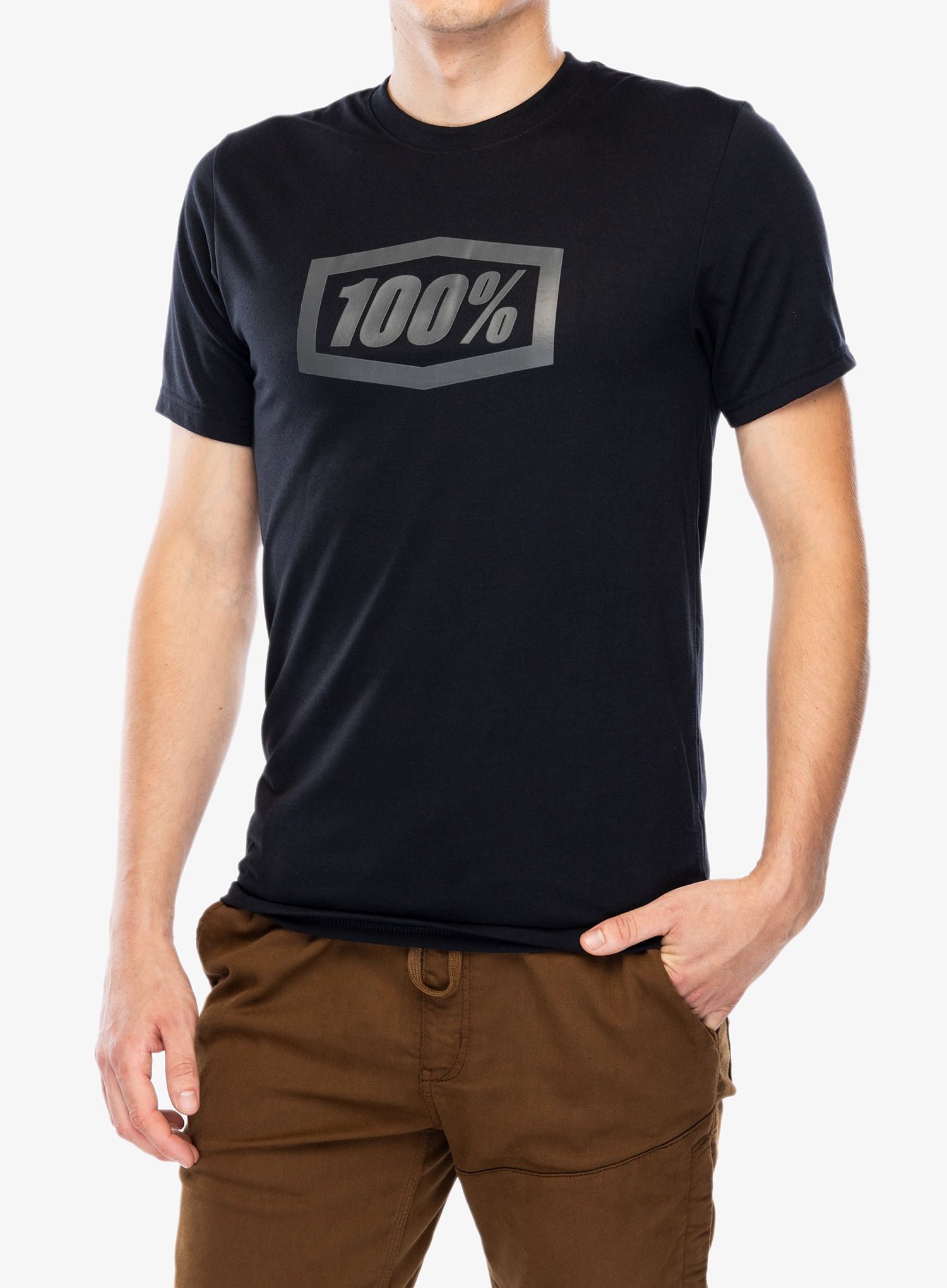 Rychleschnoucí triko 100% Icon Tech SS - black