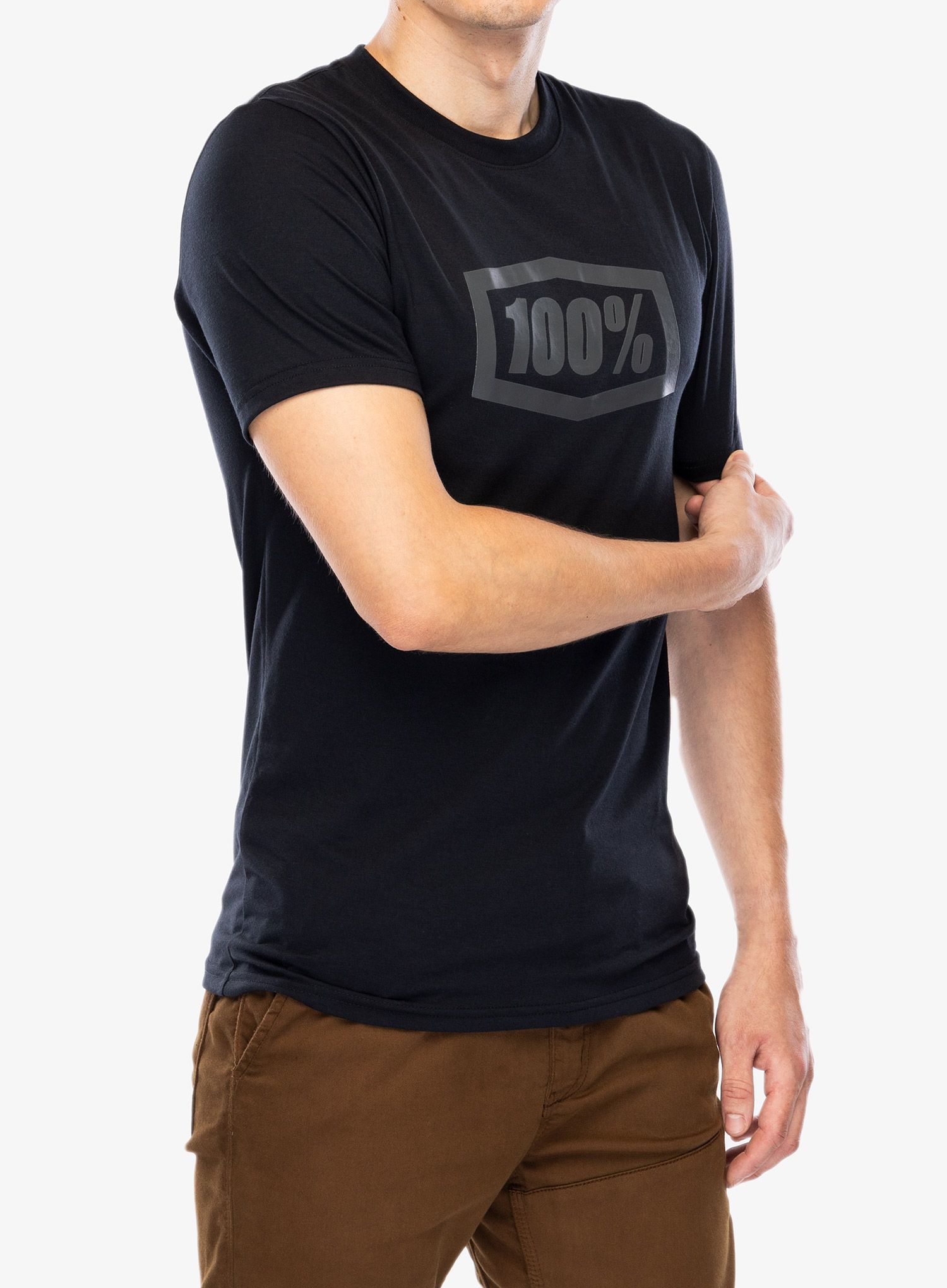 Rychleschnoucí triko 100% Icon Tech SS - black