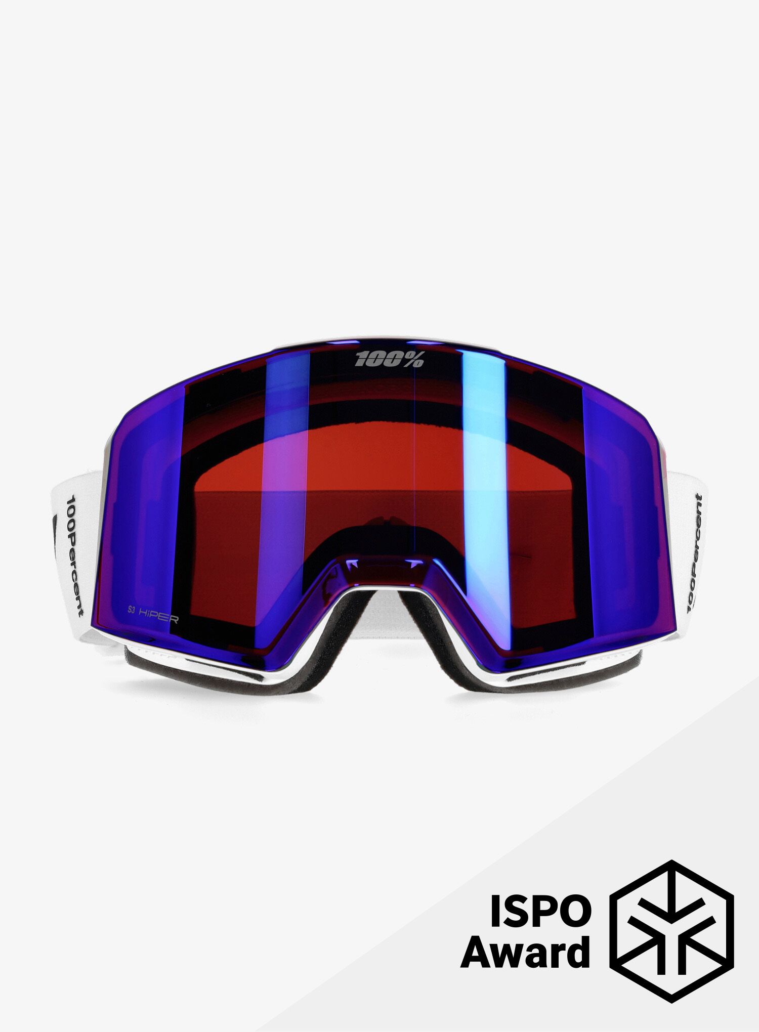 Lyžařské brýle 100% Norg Hiper - white/mirror violet