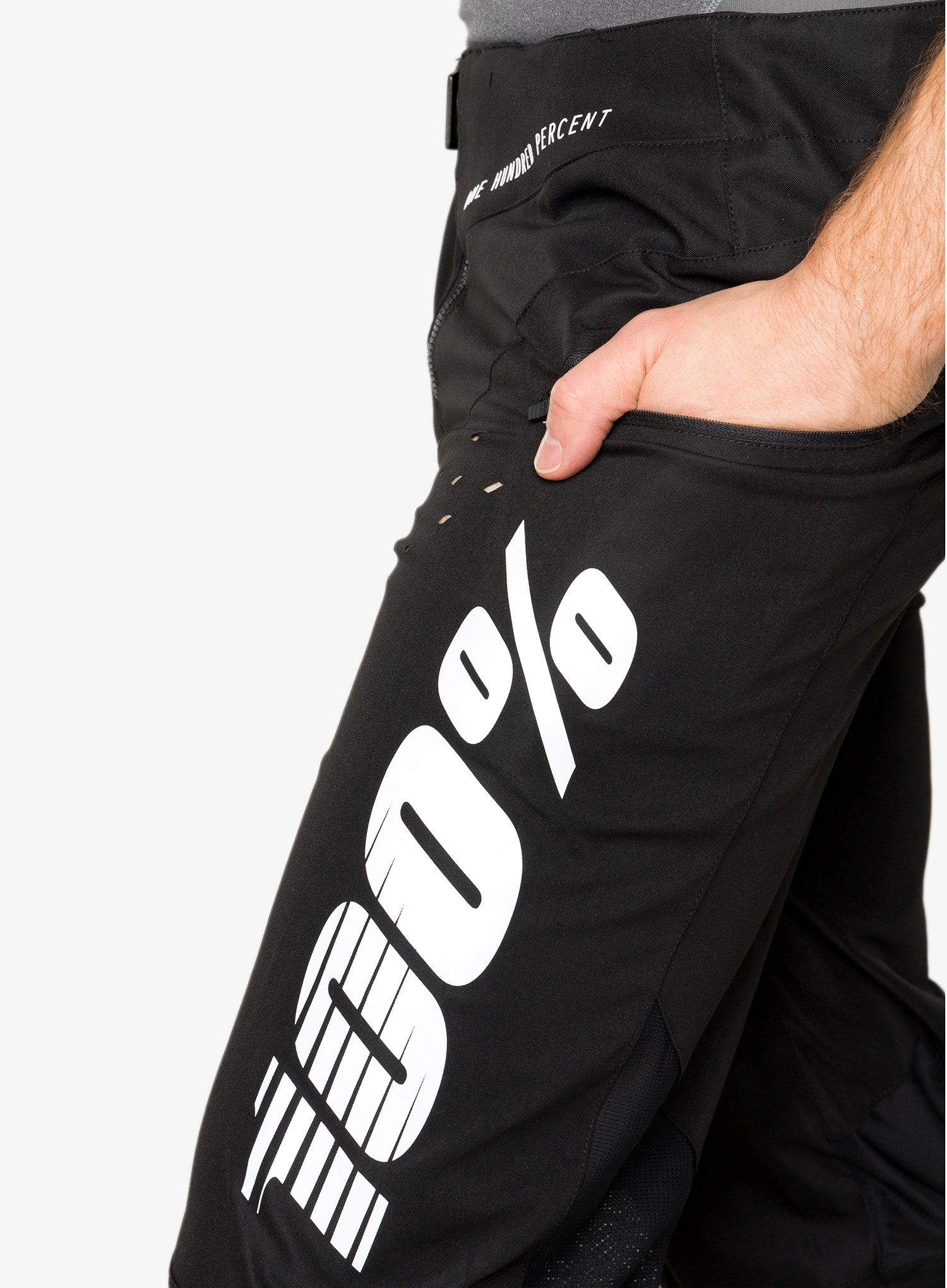 Cyklistické kalhoty 100% R-Core - black/black