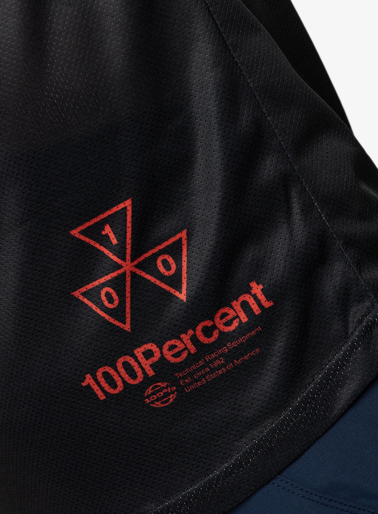 Cyklistická mikina 100% R-Core - black/racer red