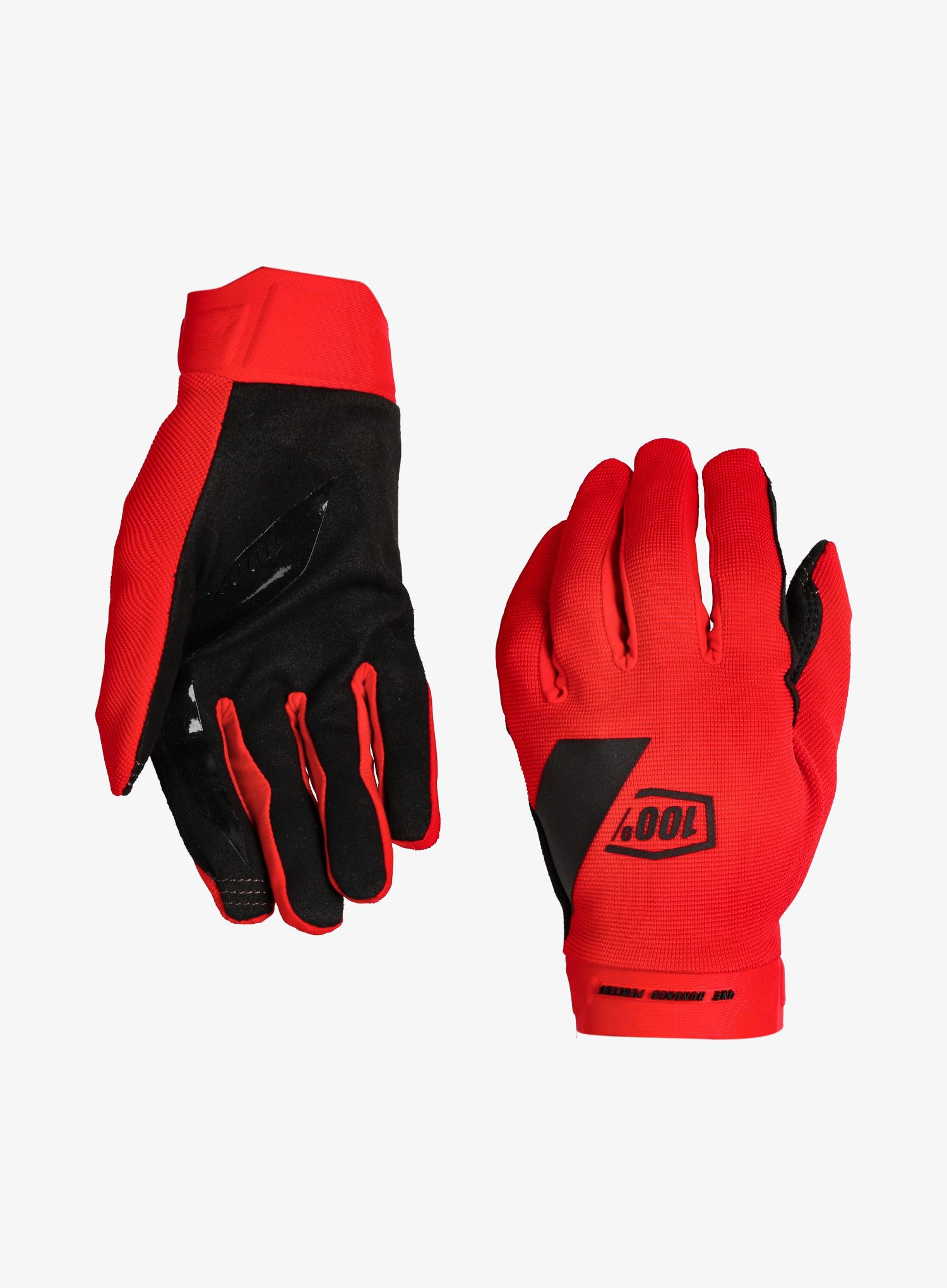 Rukavice na kolo 100% Ridecamp Gloves - red