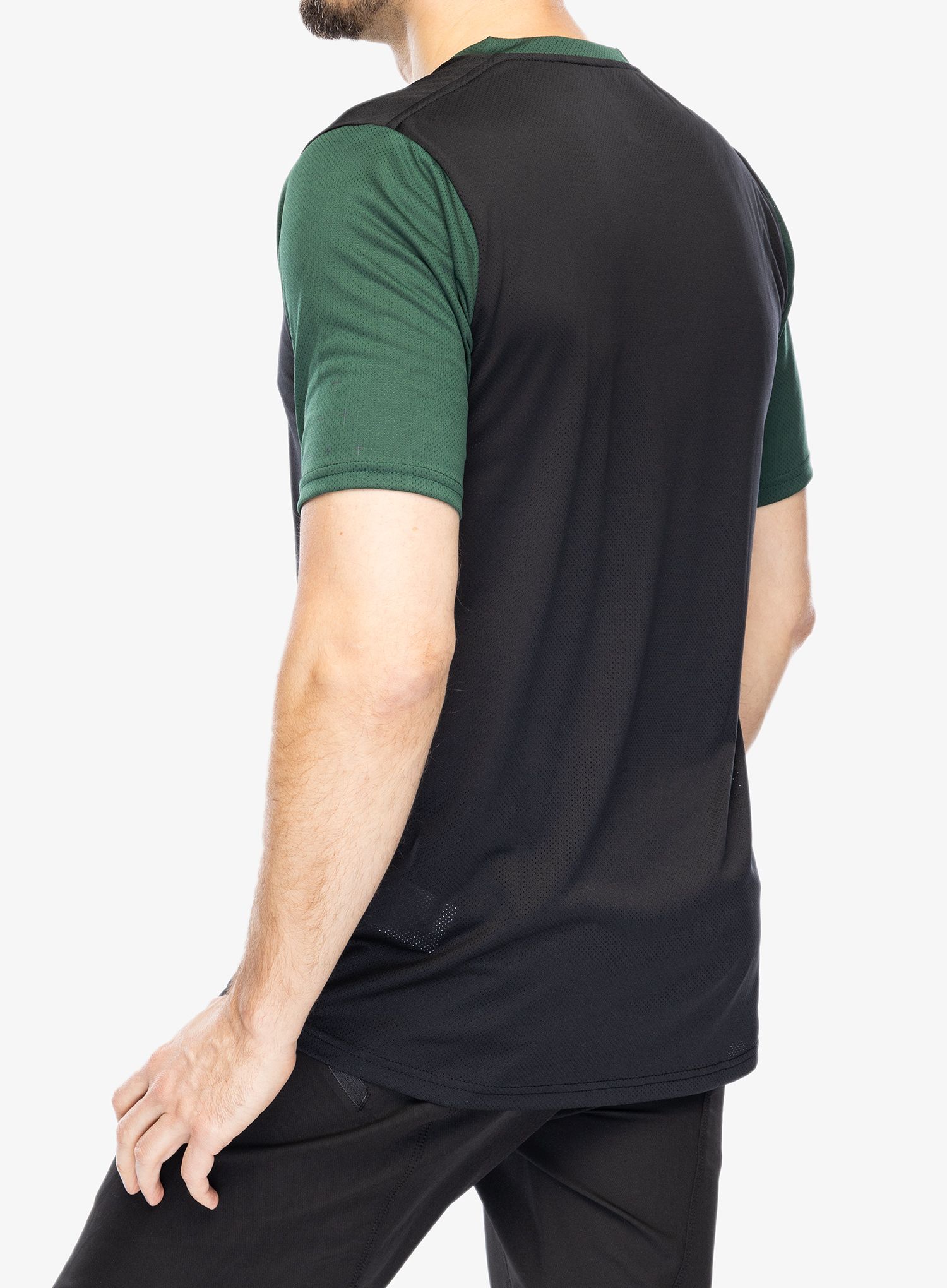 Cyklistické triko 100% Ridecamp Jersey - black/forest green