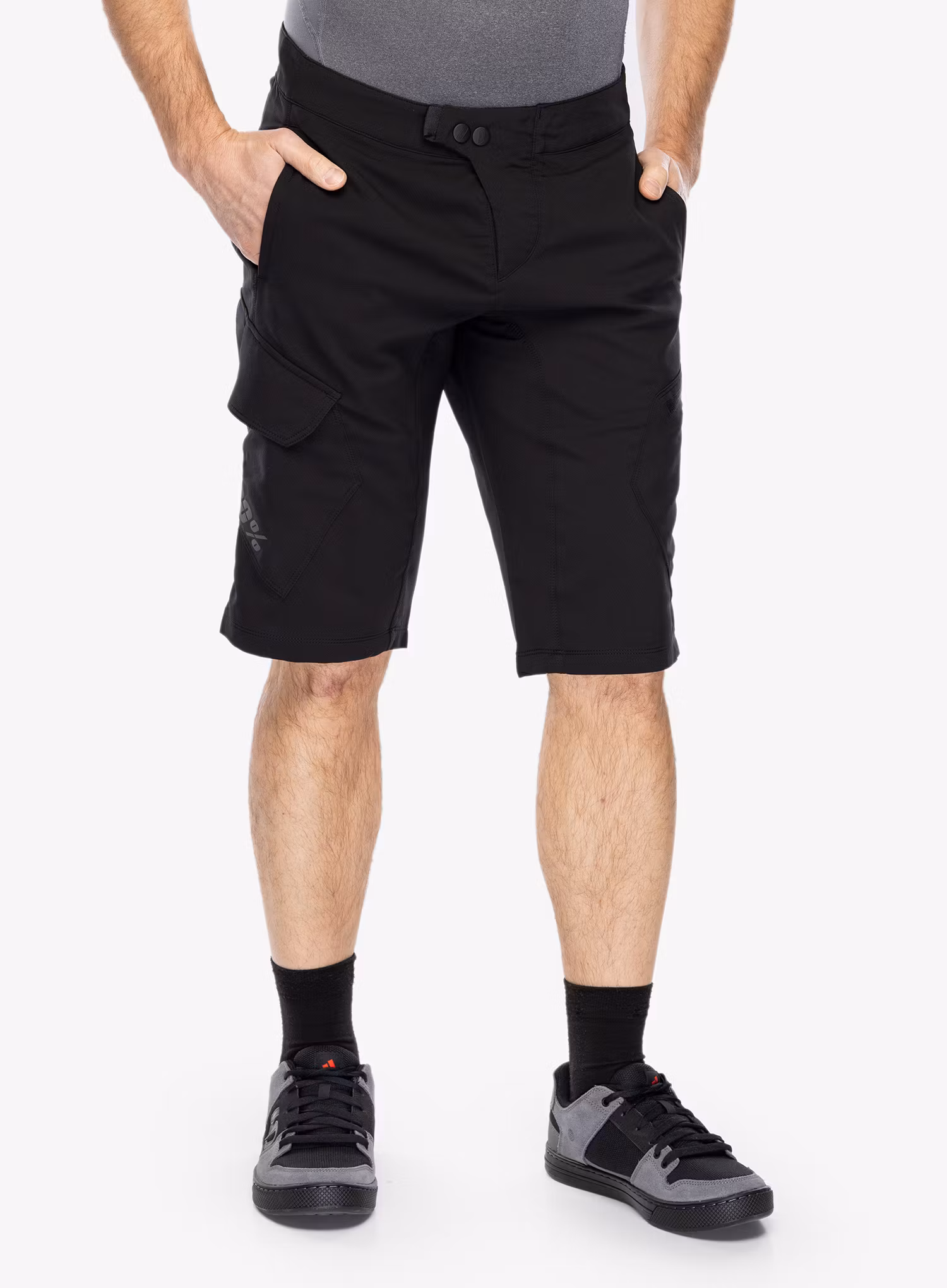 Cyklo kraťasy 100% Ridecamp Short - black