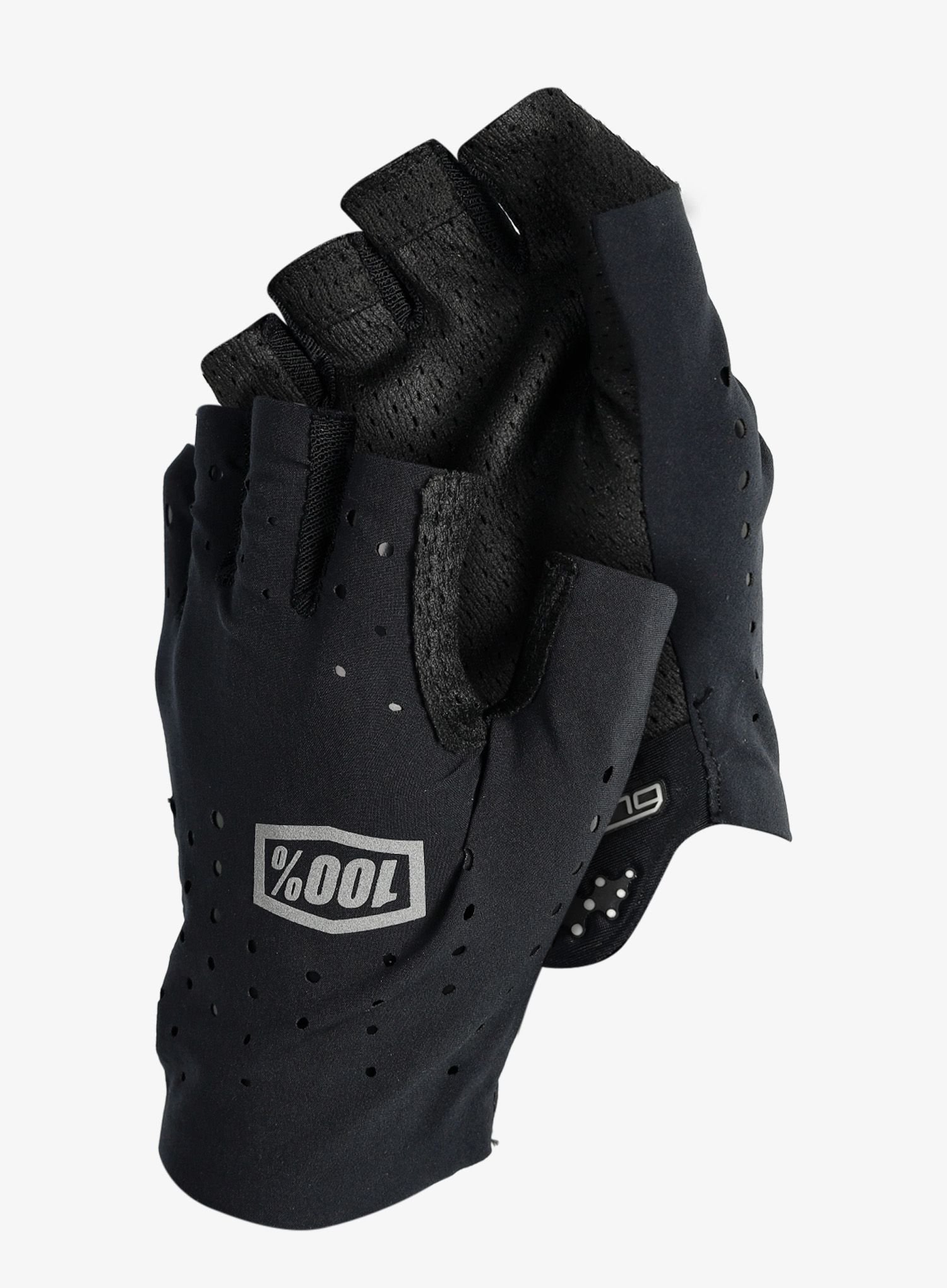 Rukavice bez prstů 100% Sling Bike Short Finger Gloves - black