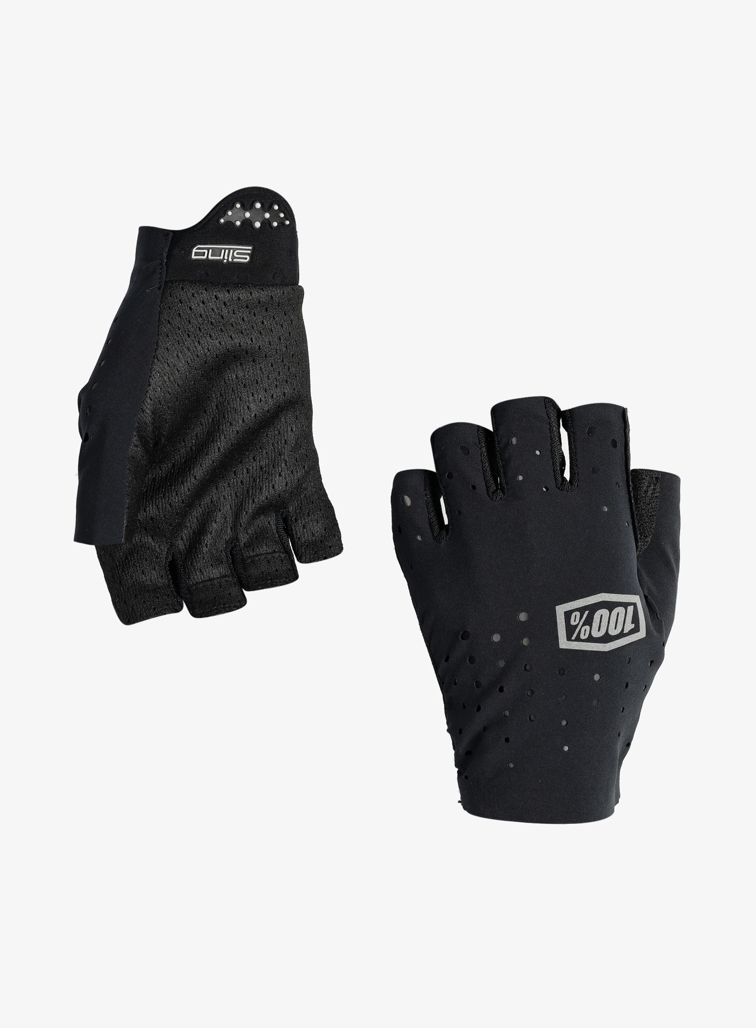 Rukavice bez prstů 100% Sling Bike Short Finger Gloves - black