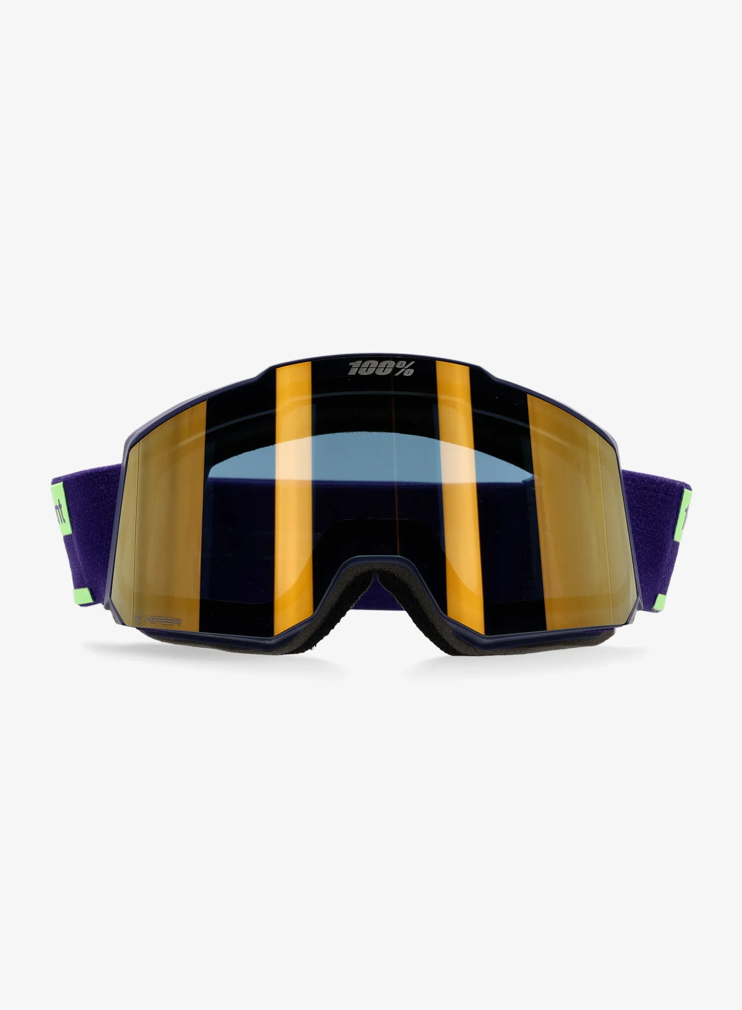 Lyžařské brýle 100% Snowcraft Hiper S - eggplant/mirror green lens