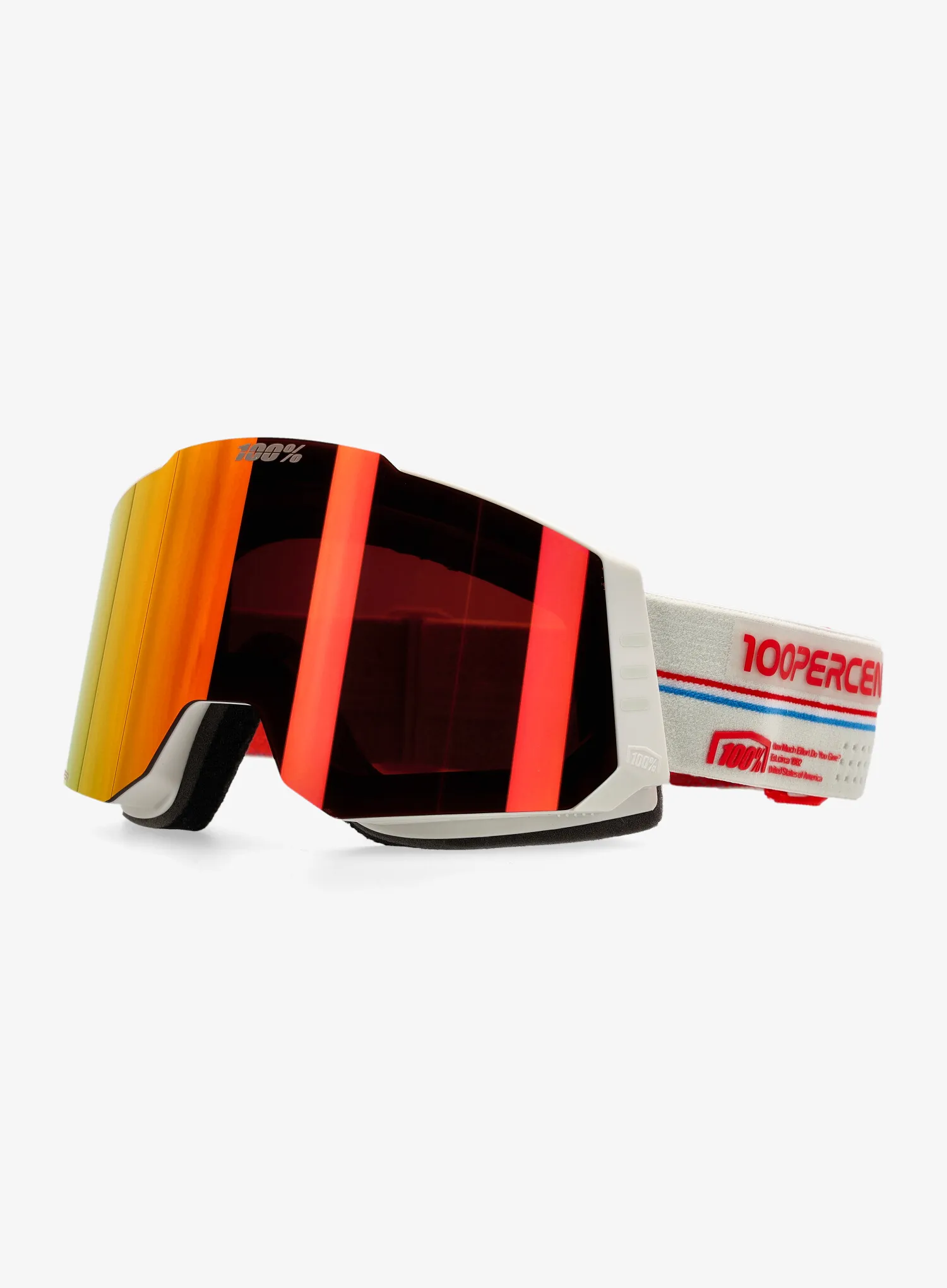 Lyžařské brýle 100% Snowcraft Hiper - launch/mirror red lens