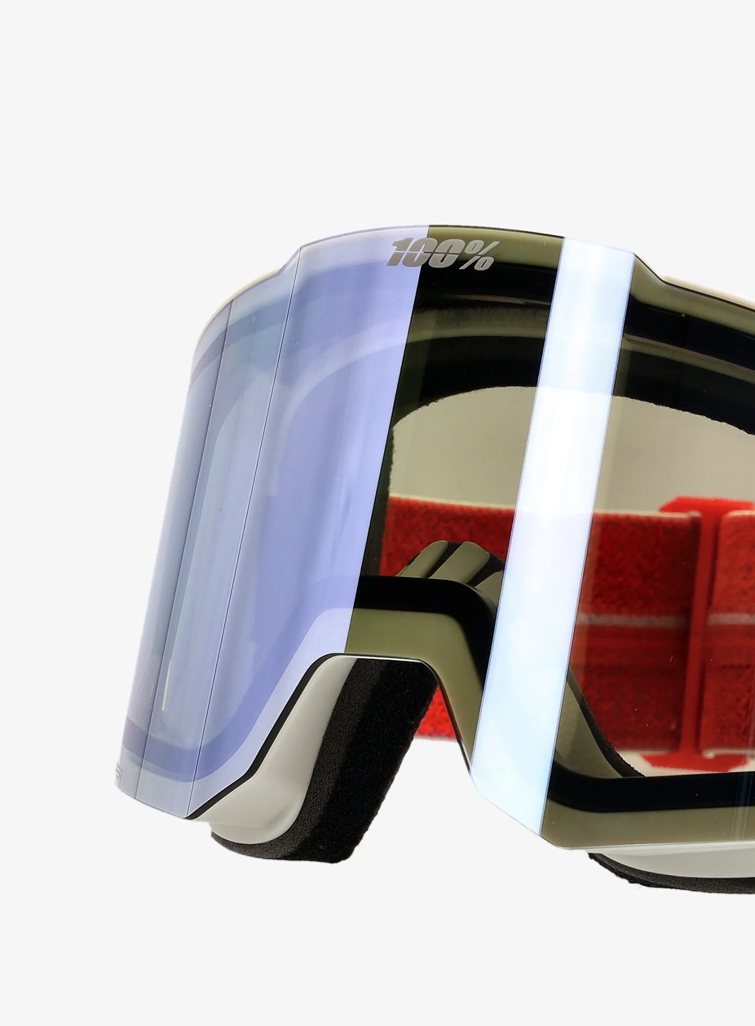Lyžařské brýle 100% Snowcraft Hiper - launch/mirror red lens