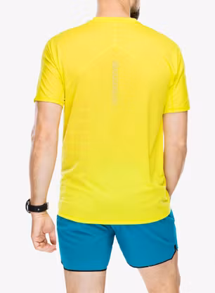 Běžecké triko Salomon Sense Aero S/S GFX - sulphur