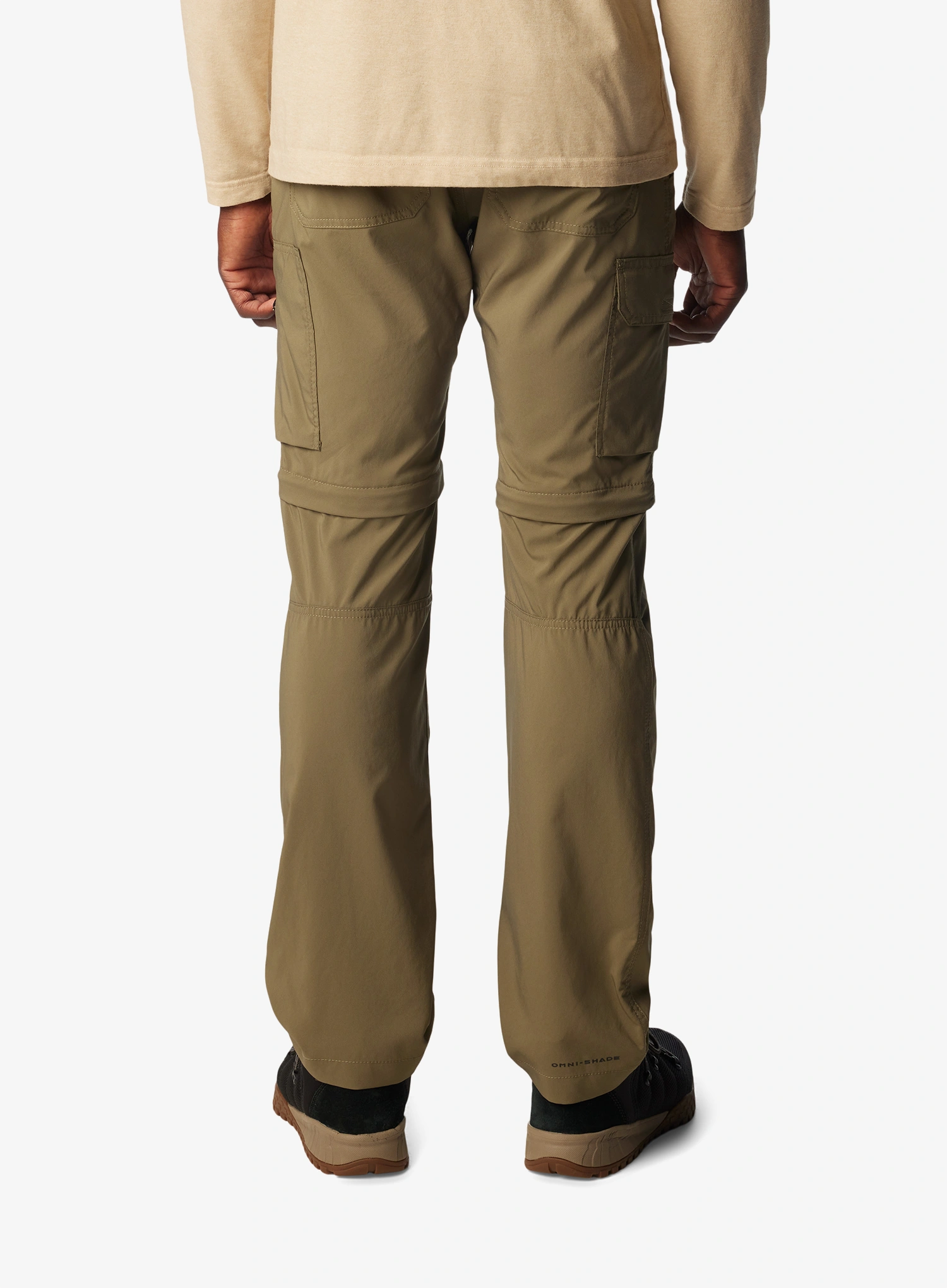 Turistické kalhoty pánské Columbia Silver Ridge Utility Convertible Pant Short - stone green