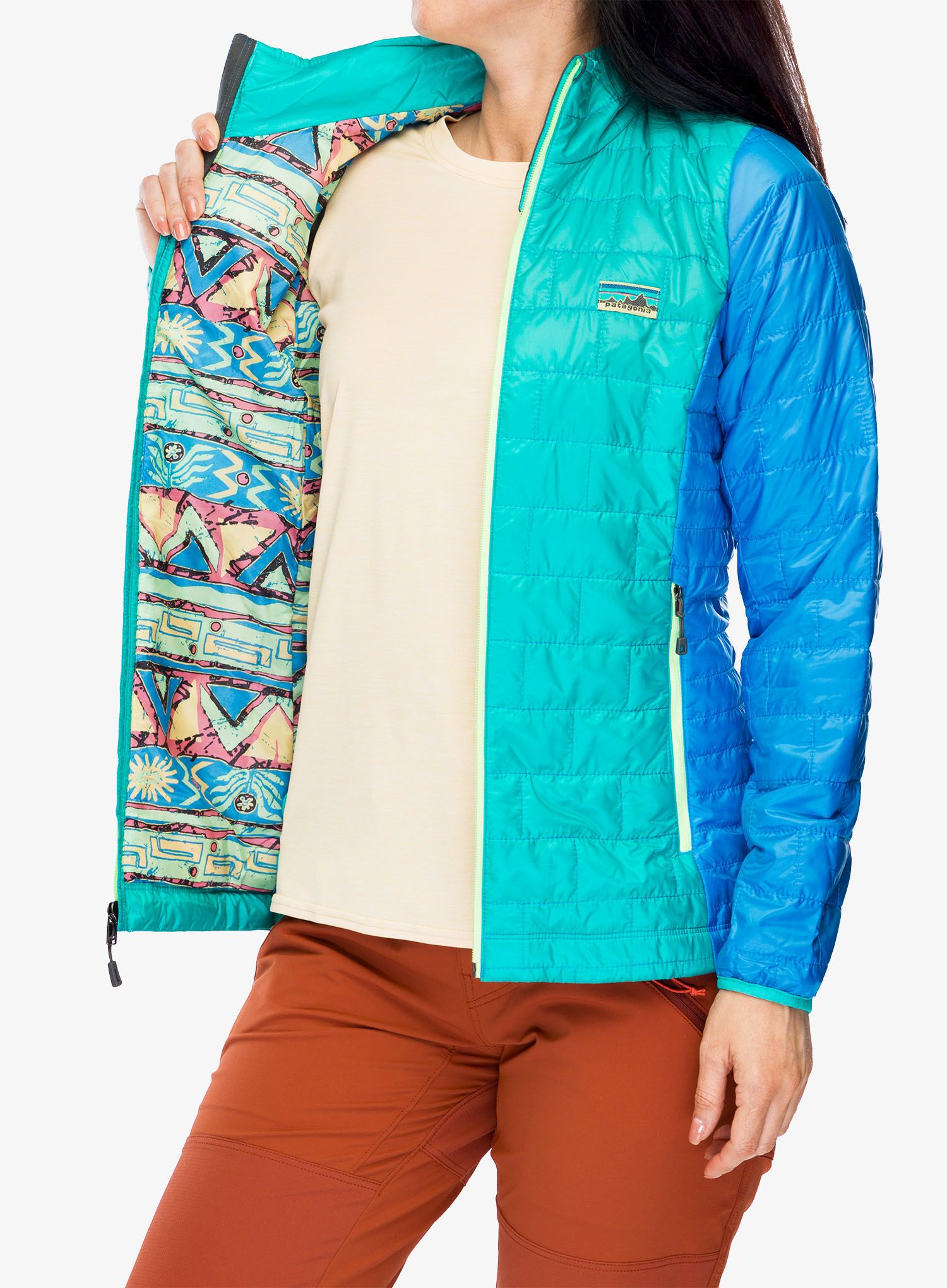 Zateplená bunda dámská Patagonia Nano Puff Jacket - subtidal blue