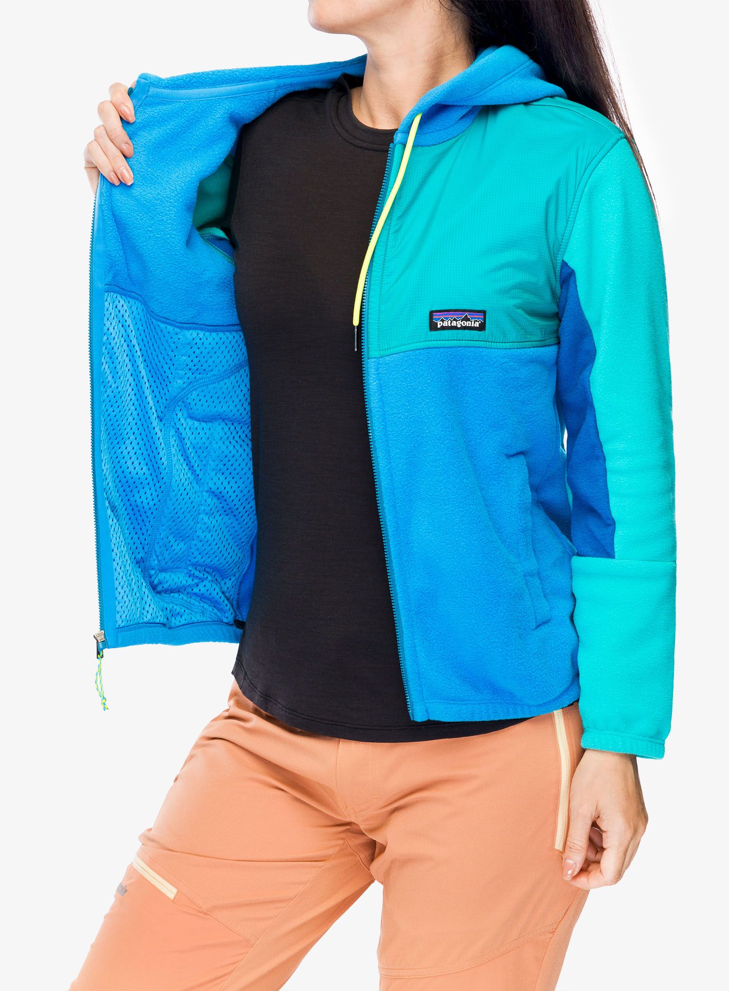 Dámská mikina na zip Patagonia Microdini - vessel blue