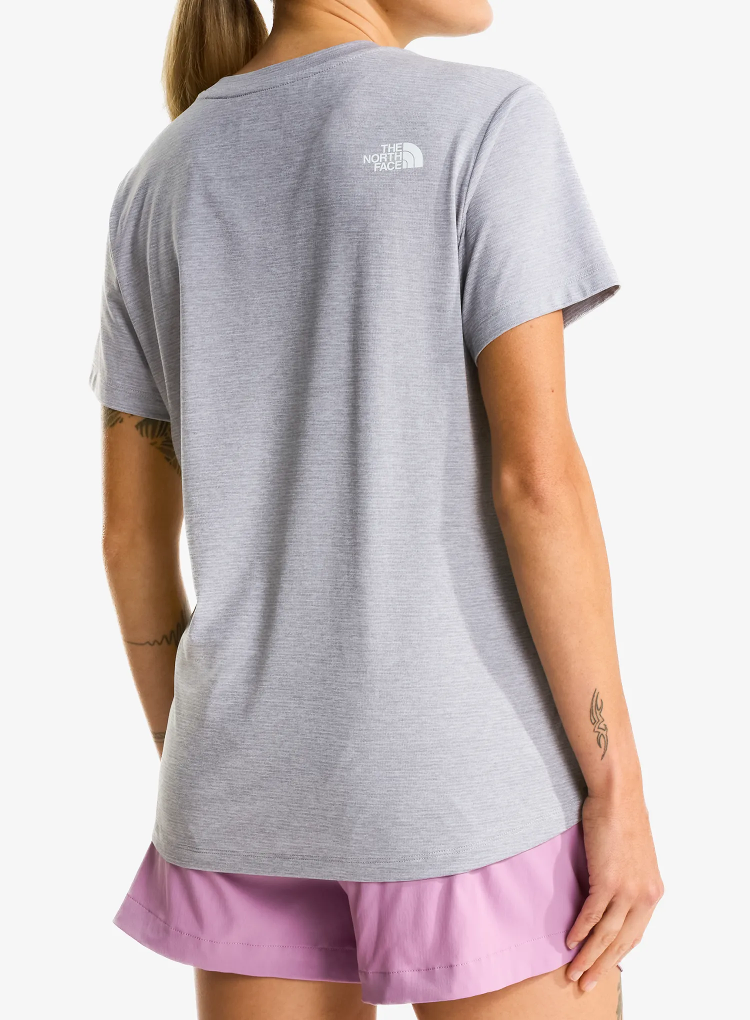 Dámské tričko The North Face Flex S/S Tee Reg - pale grey heather