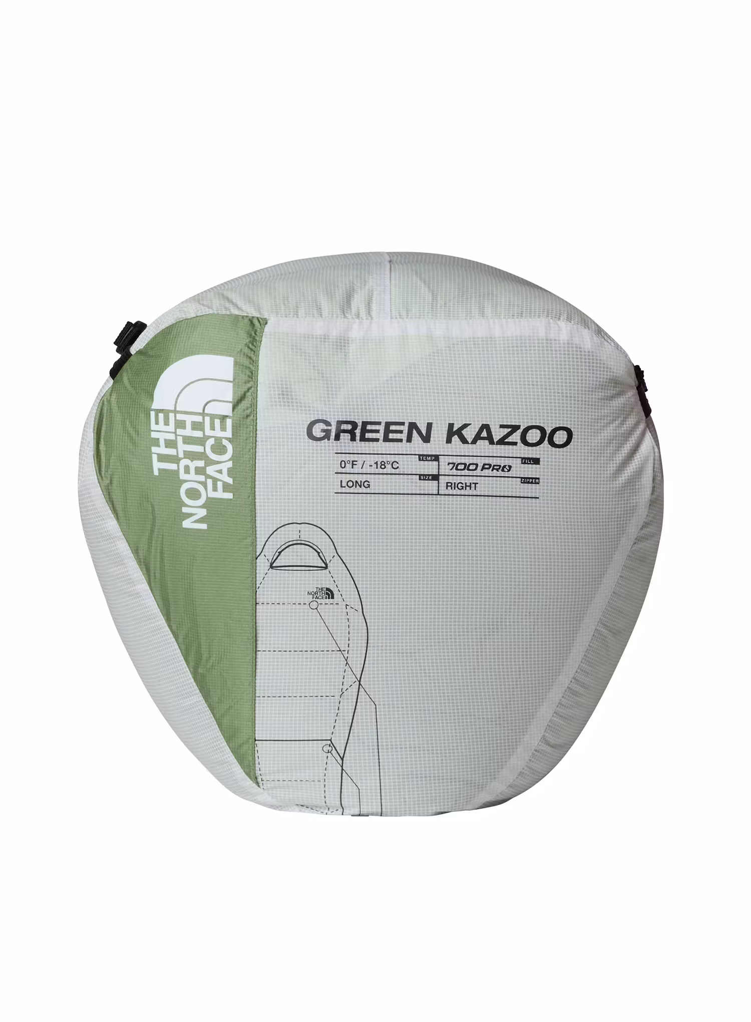 Péřový spacák The North Face Green Kazoo Long (198 cm) - forest shade/forest shade