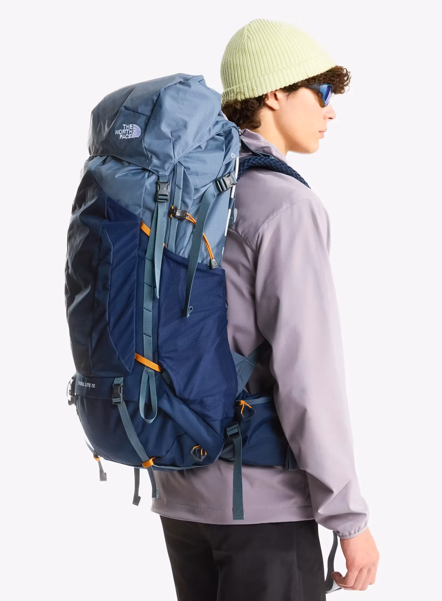 Turistický batoh The North Face Evolution 50 - granite grey/navy
