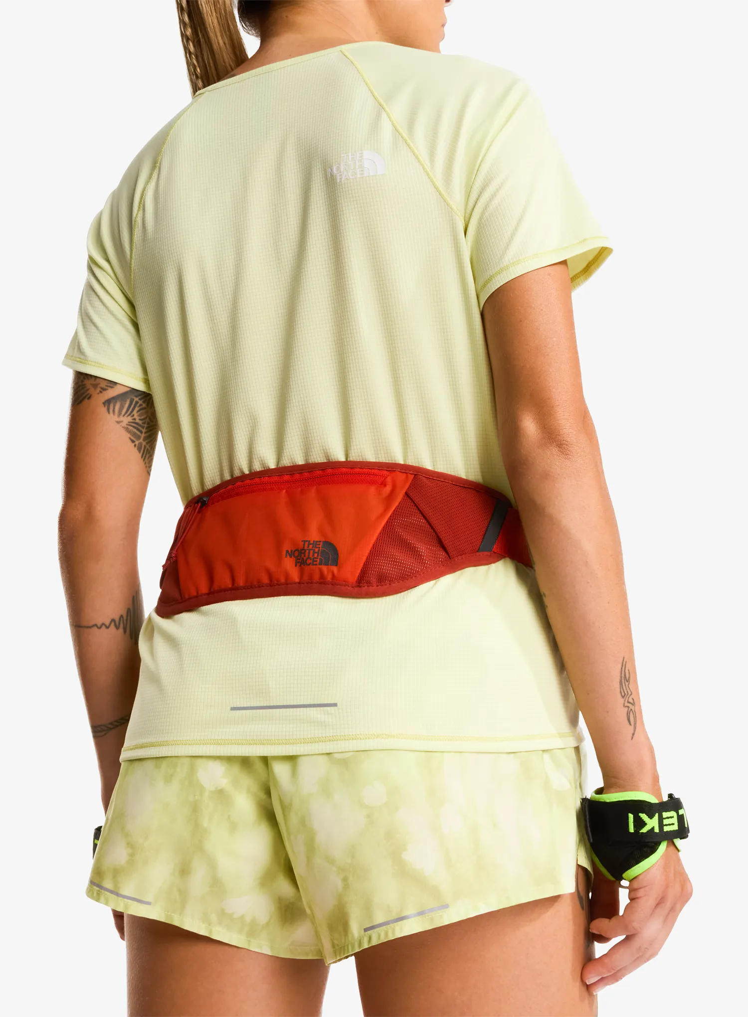 Běžecký opasek The North Face Sunriser Run Belt - lava red/iron clay