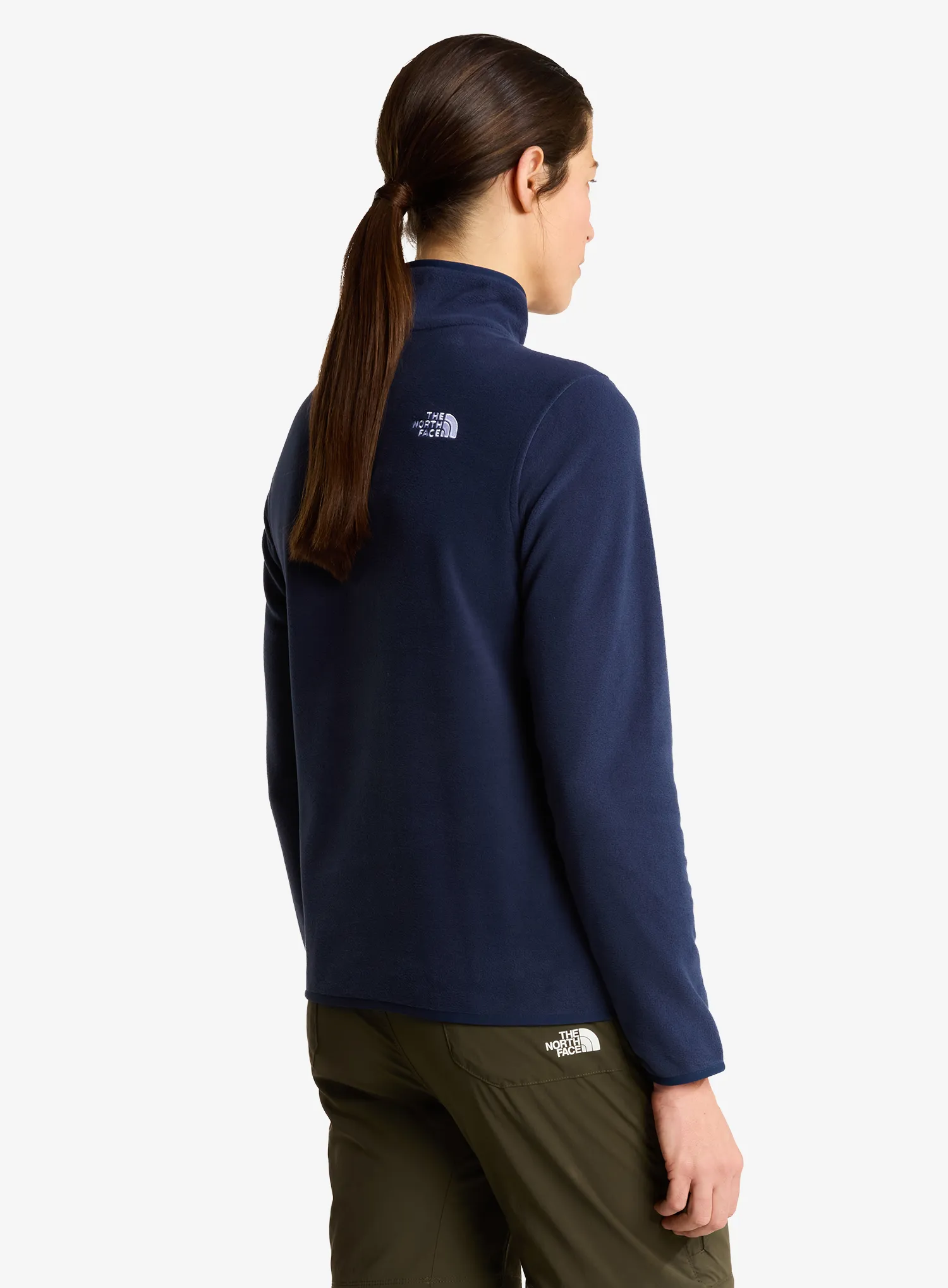 Dámská mikina bez kapuce The North Face Glacier Fleece 1/4 Zip Jacket - summit navy