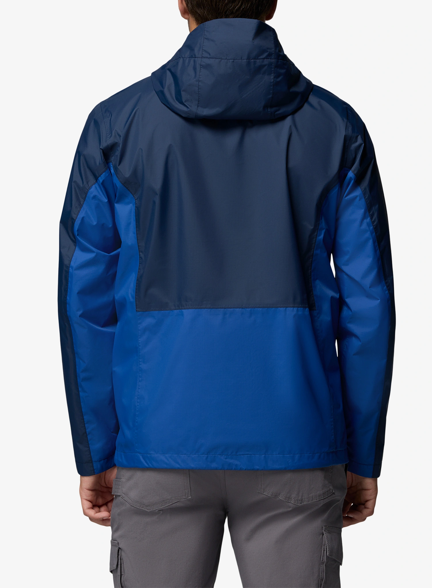 Bunda do deště Columbia Pouring Adventure III Jacket - collegiate navy/mountain blue