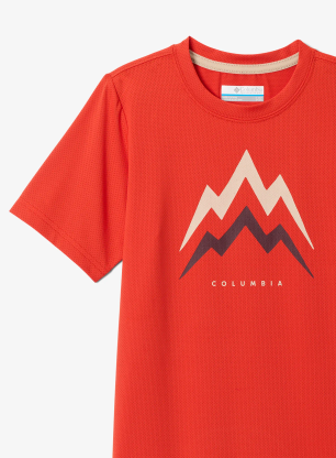 Chlapecké tričko Columbia Tech Trail Utility SS Graphic Crew - super sonic/energetic