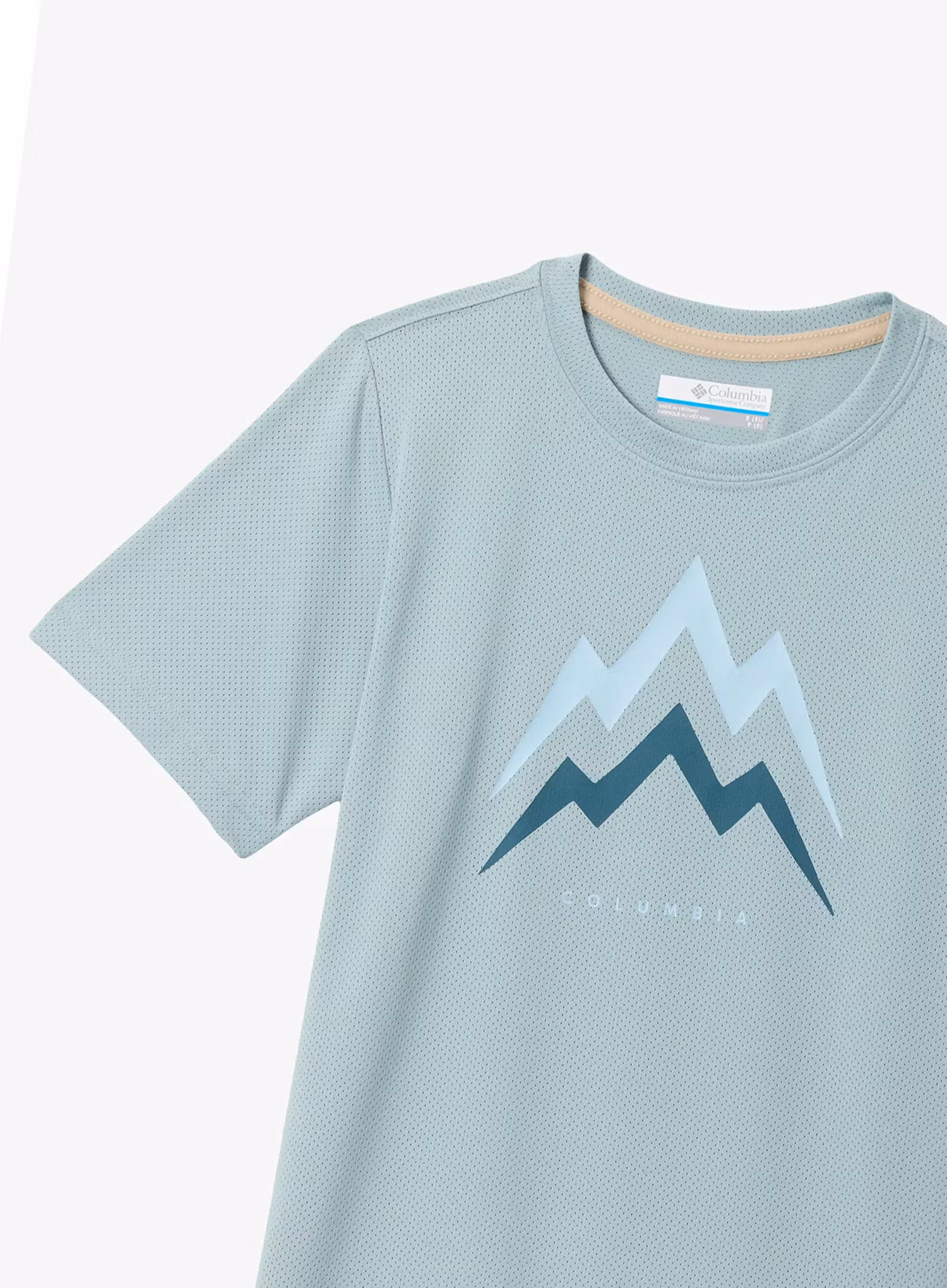 Chlapecké tričko Columbia Tech Trail Utility SS Graphic Crew - crushed blue/energetic