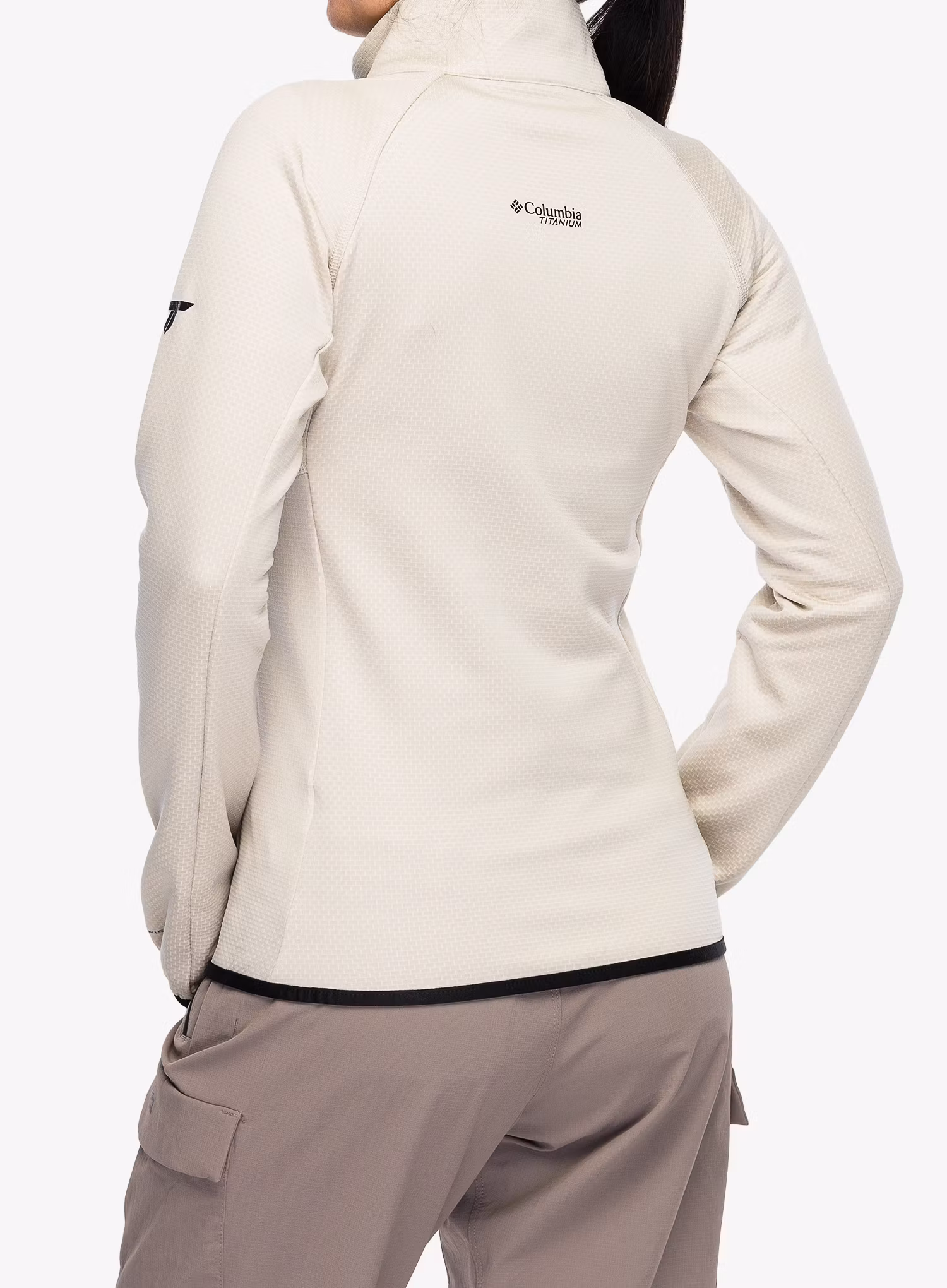 Fleece mikina dámská Columbia Triple Canyon Grid Fleece Full Zip - dark stone/black