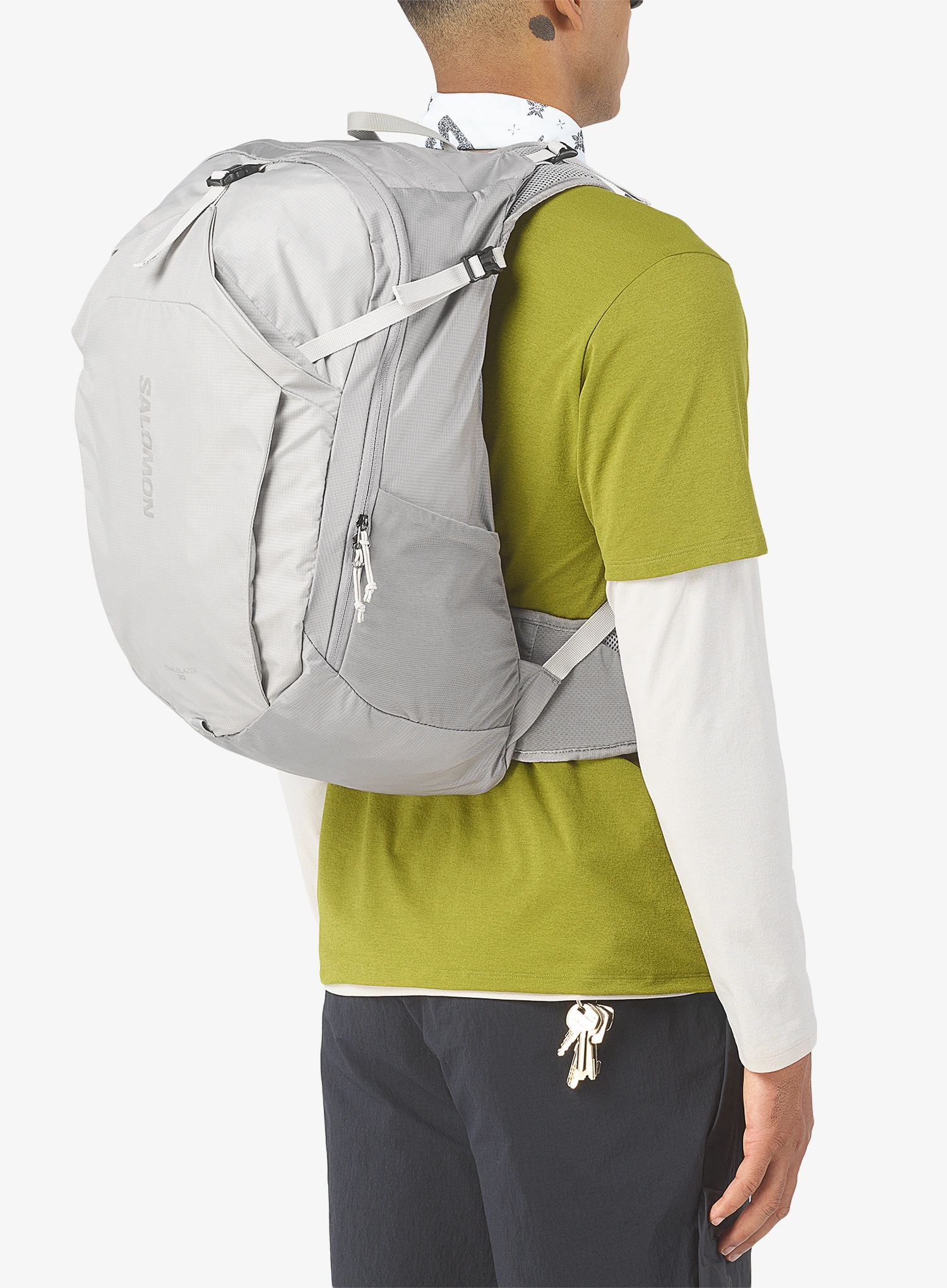 Turistický batoh Salomon Trailblazer 30 - cloudburst/paloma/silver