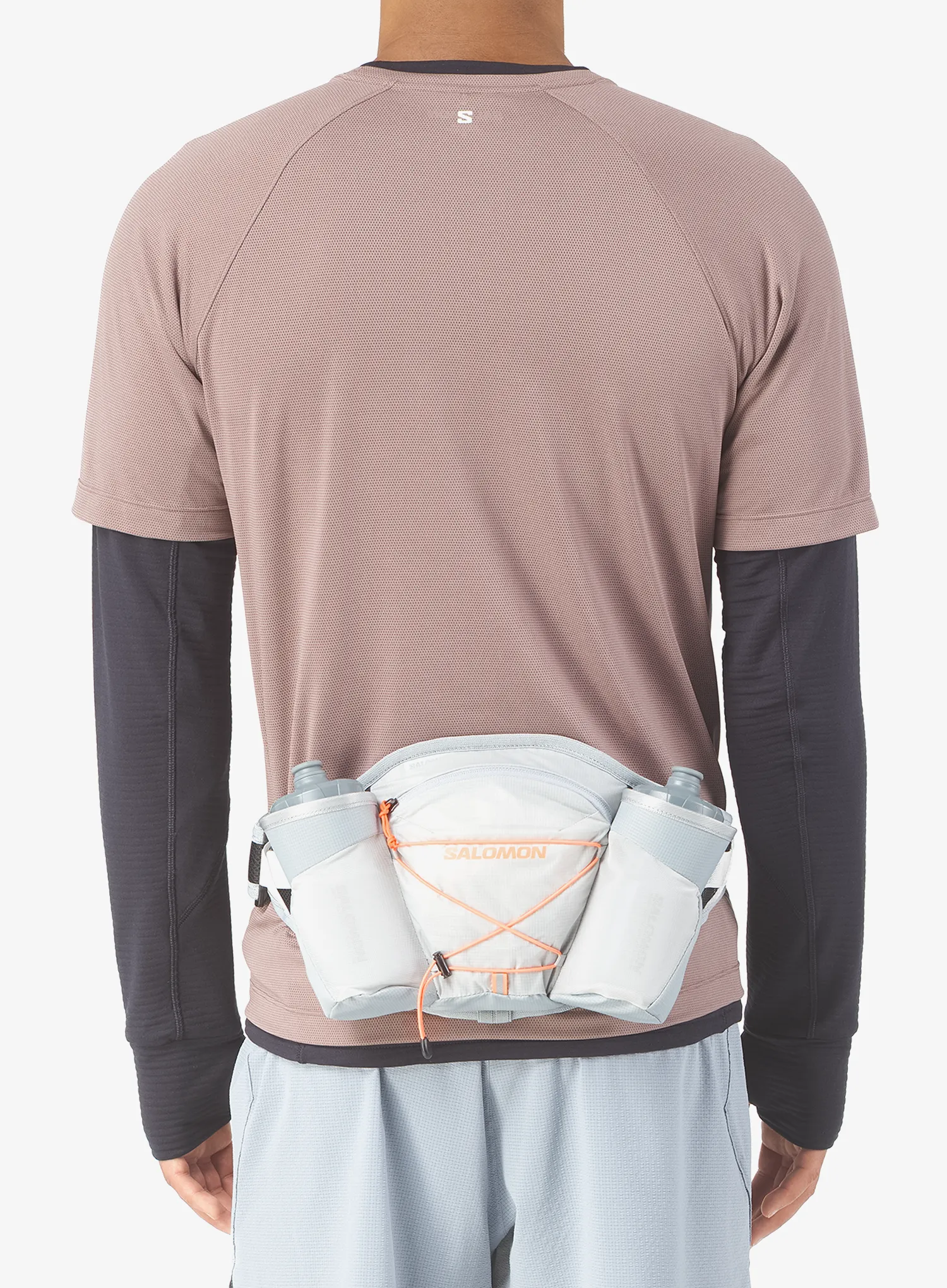 Běžecký opasek Salomon Cross Belt 2 Bottles - gray violet/quarry