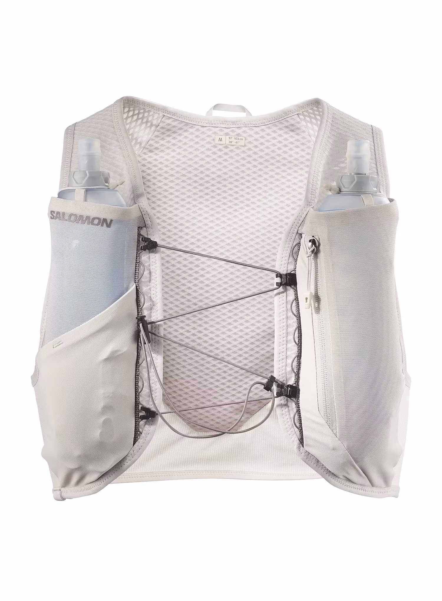 Běžecká vesta Salomon Active Skin 4 Grvl Set - silver cloud/iron