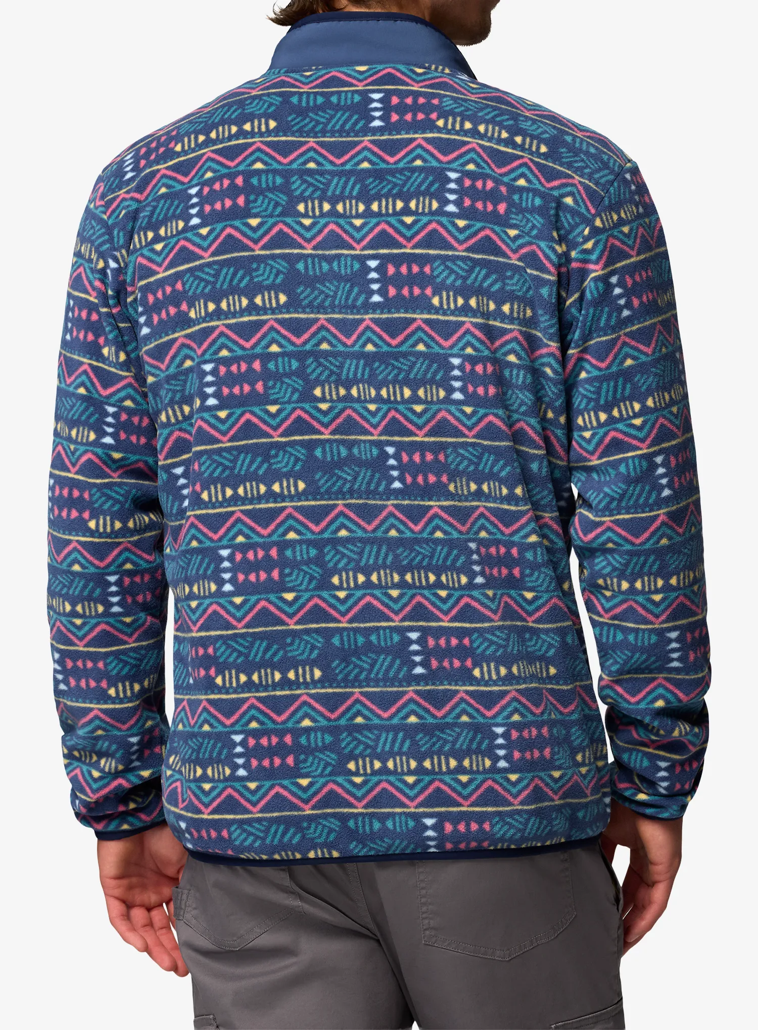 Fleece mikina Columbia Sequoia Grove Printed Full Zip - dark mountain/horizons