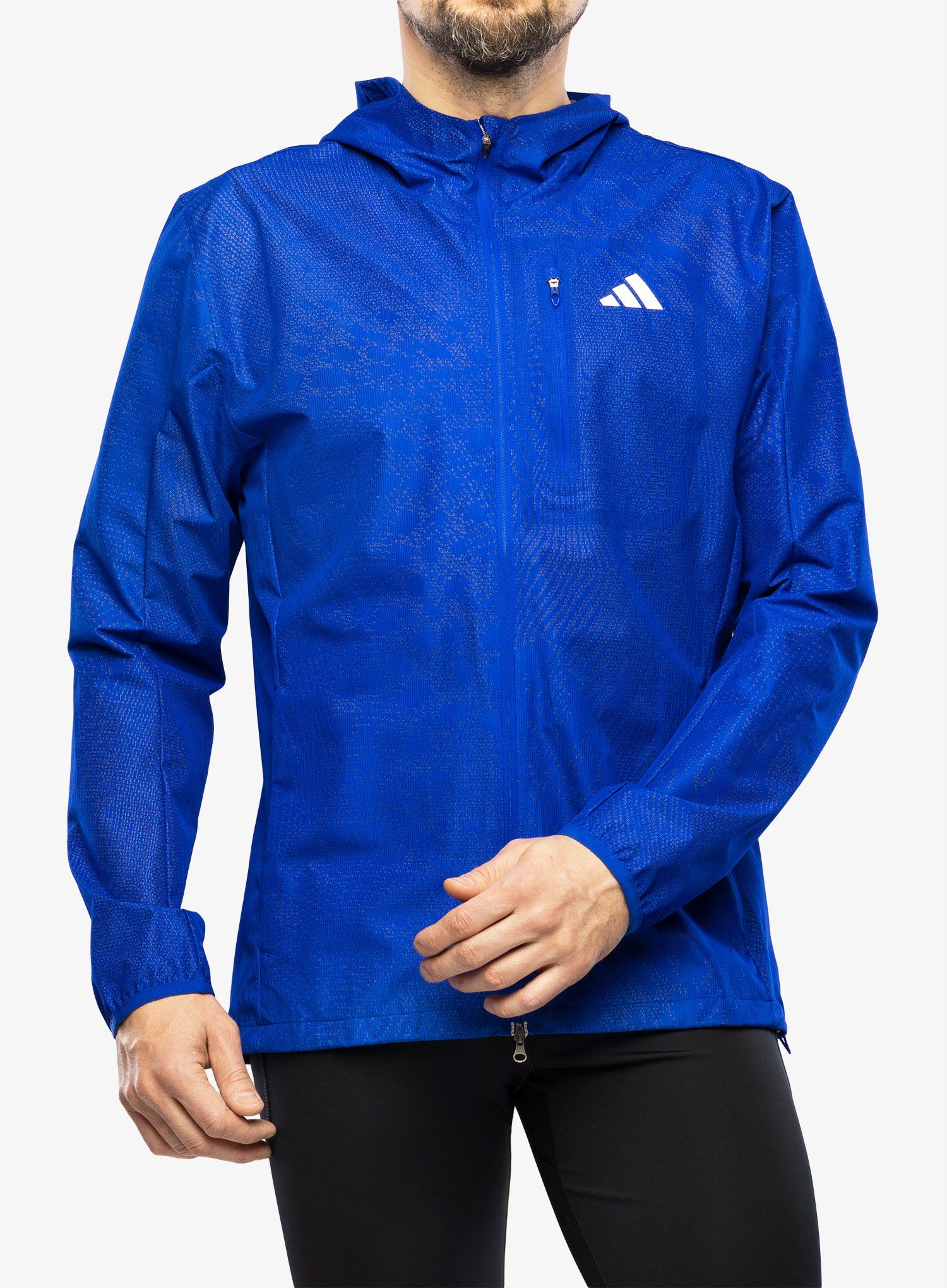 Bunda na běhání adidas Adizero Jacket - lucid blue