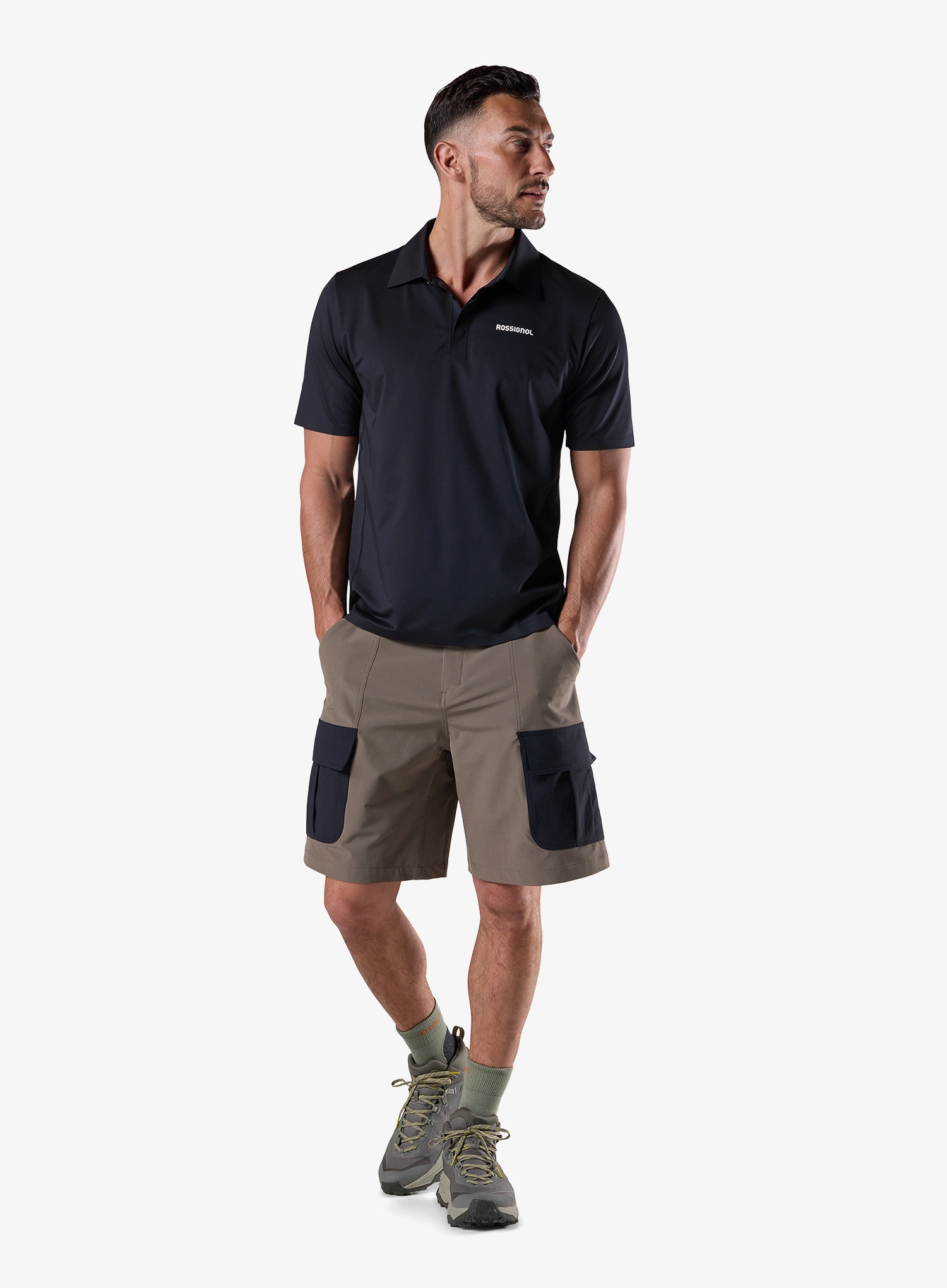 Pánská polokošile Rossignol Lycian Polo - black