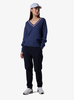 Dámský svetr Rossignol Knitted V Neck - dark navy
