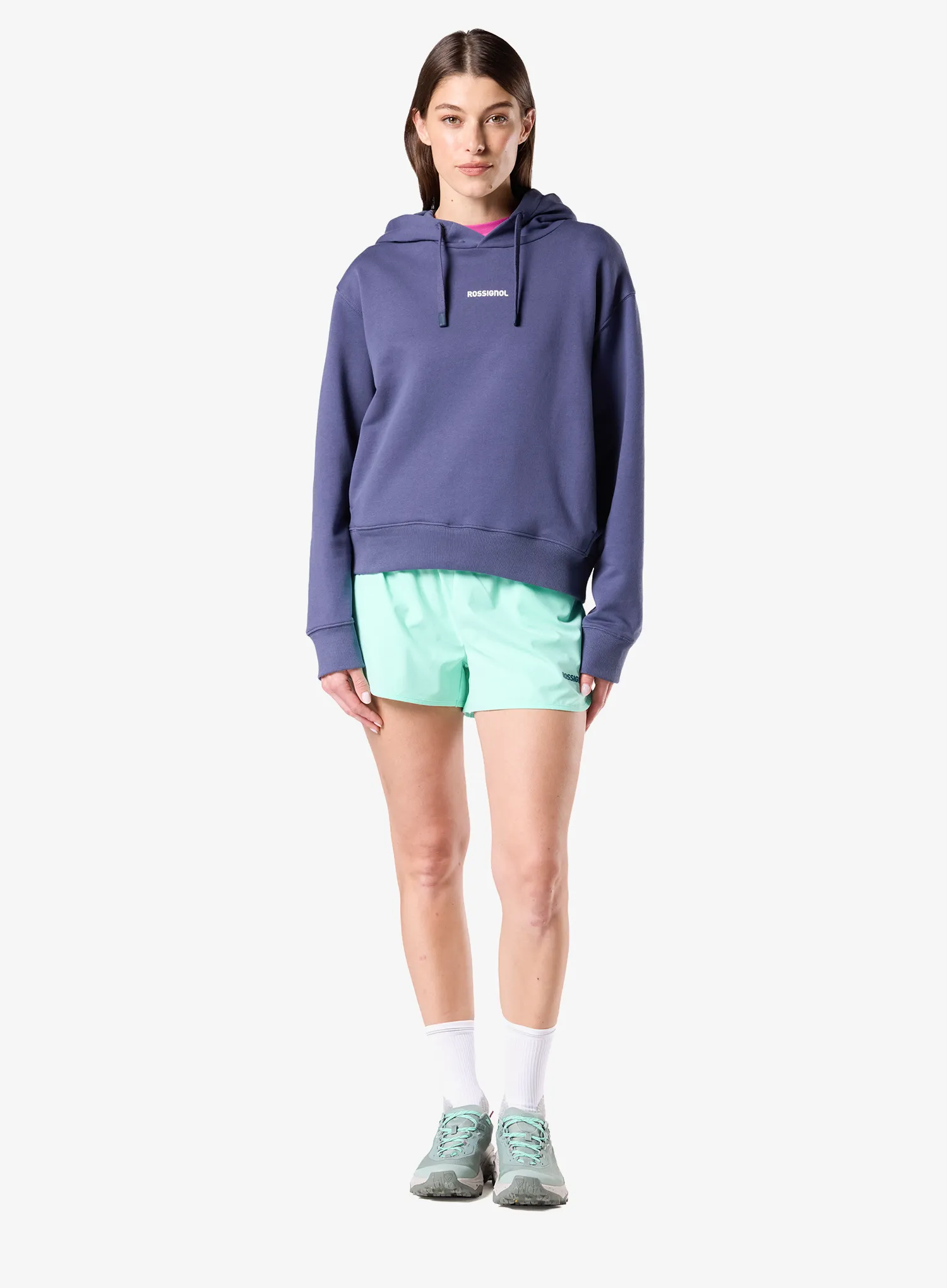 Dámská mikina s kapucí Rossignol Waterfall Hoodie - true blue night 