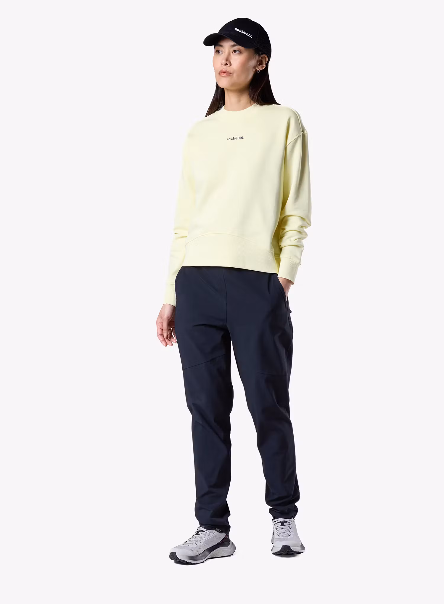Dámská mikina bez kapuce Rossignol Logo Crewneck - wax yellow