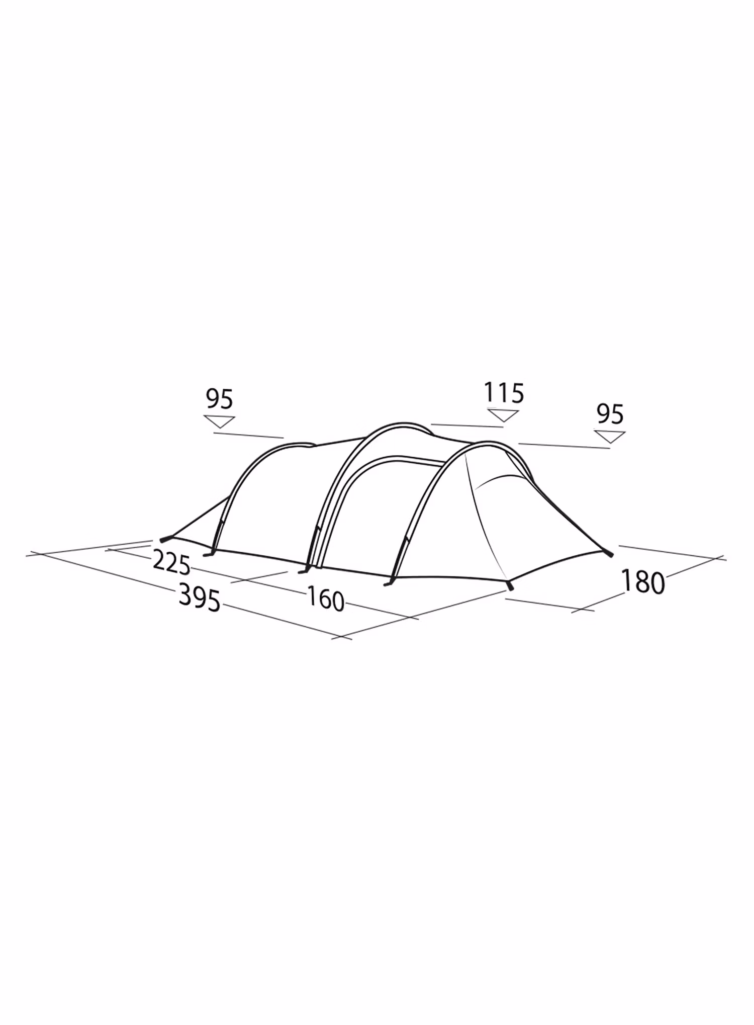 Stan pro 3 Robens Voyager 3 Exp - green