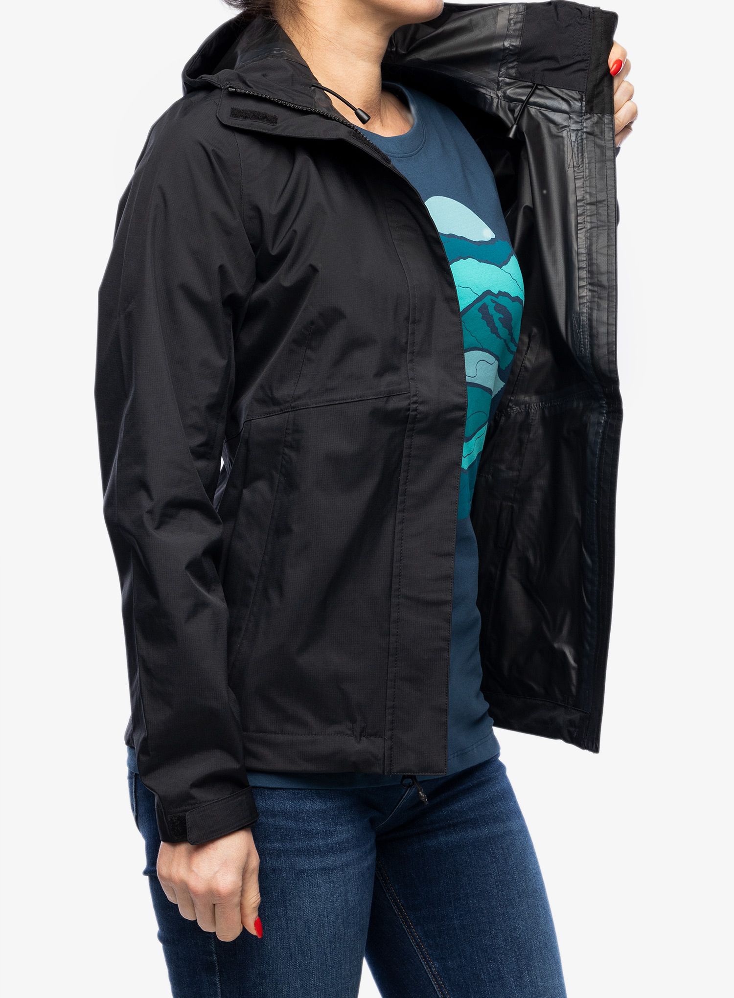 Dámská bunda 5.11 Adventure Rain Shell - black