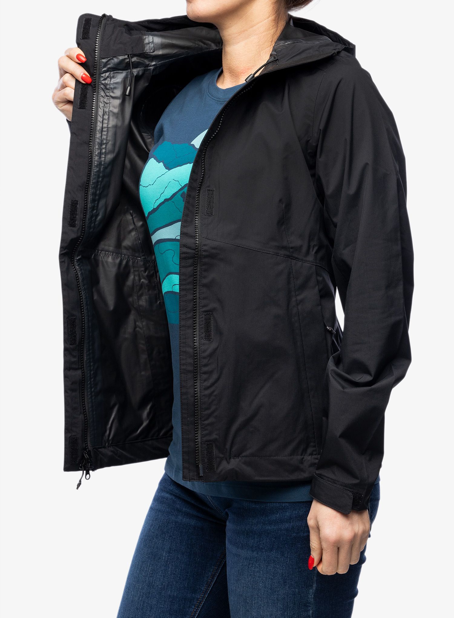 Dámská bunda 5.11 Adventure Rain Shell - black