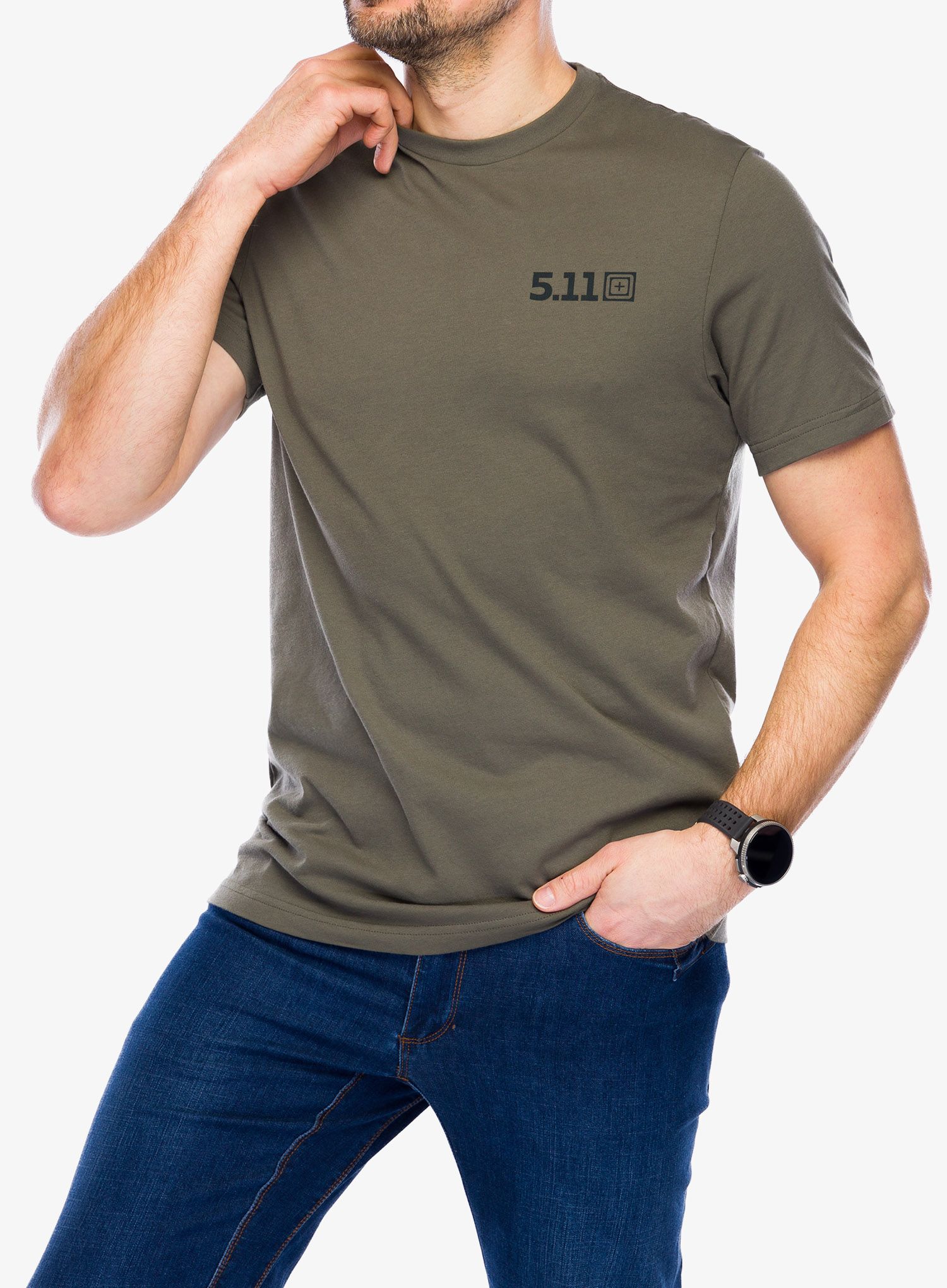 Bavlněné tričko 5.11 Ballistic Meditn S/S - ranger green