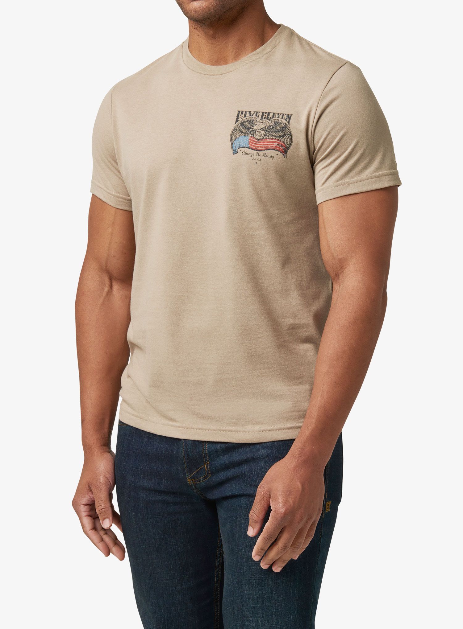 Tričko 5.11 Birds And Banners S/S Tee - desert brush