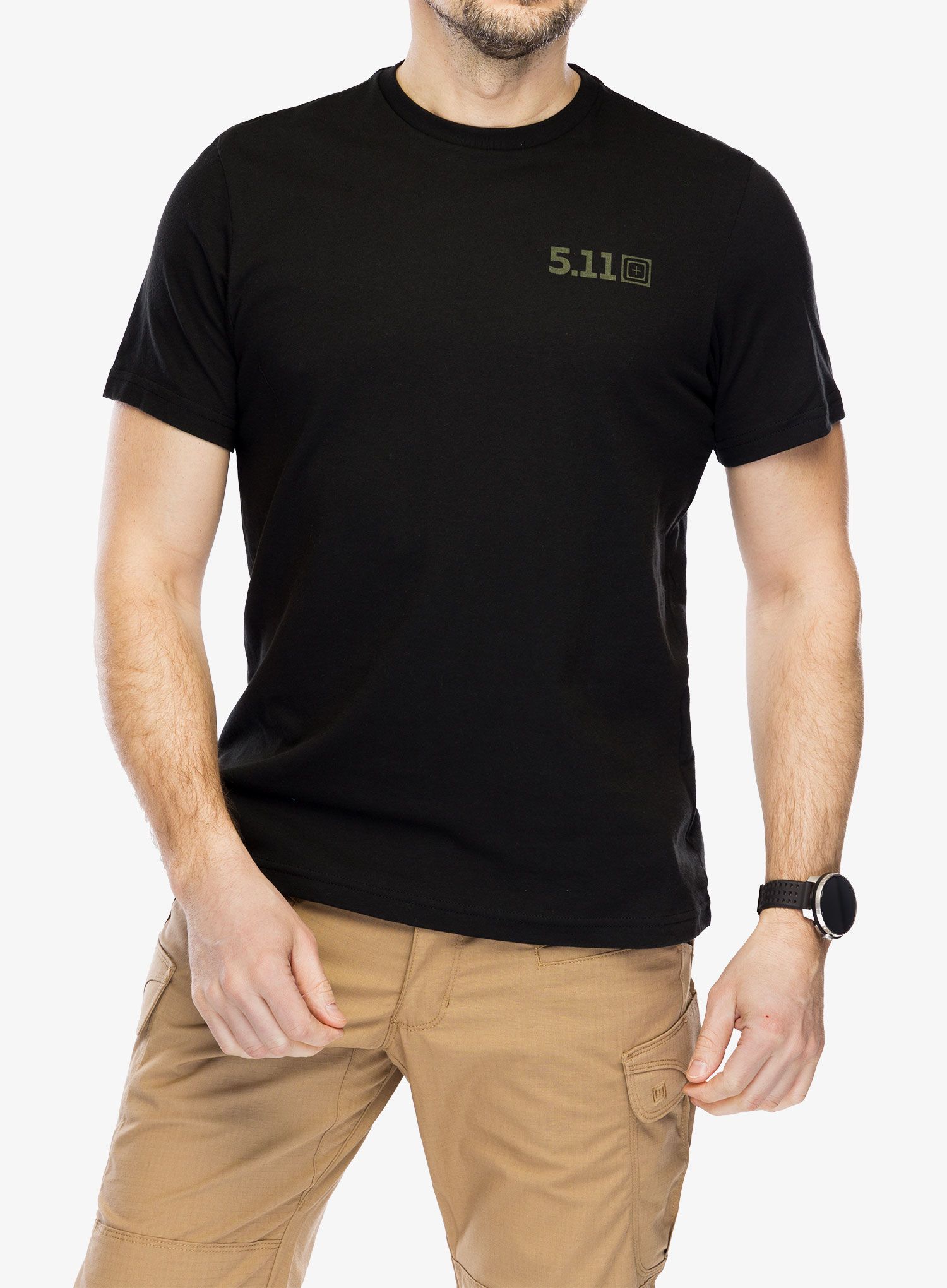 Tričko s potiskem 5.11 Brew Grounds S/S Tee - black