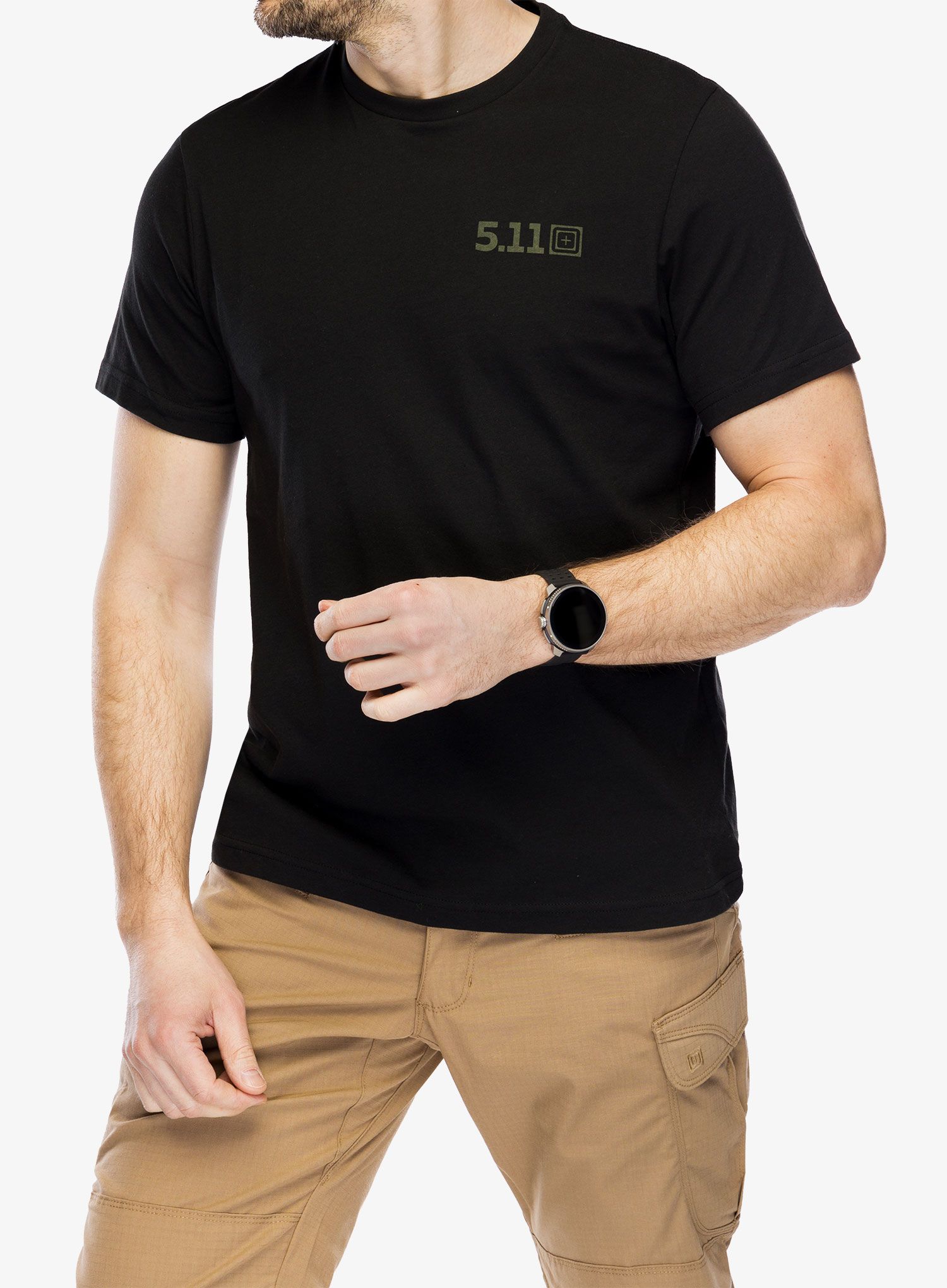 Tričko s potiskem 5.11 Brew Grounds S/S Tee - black