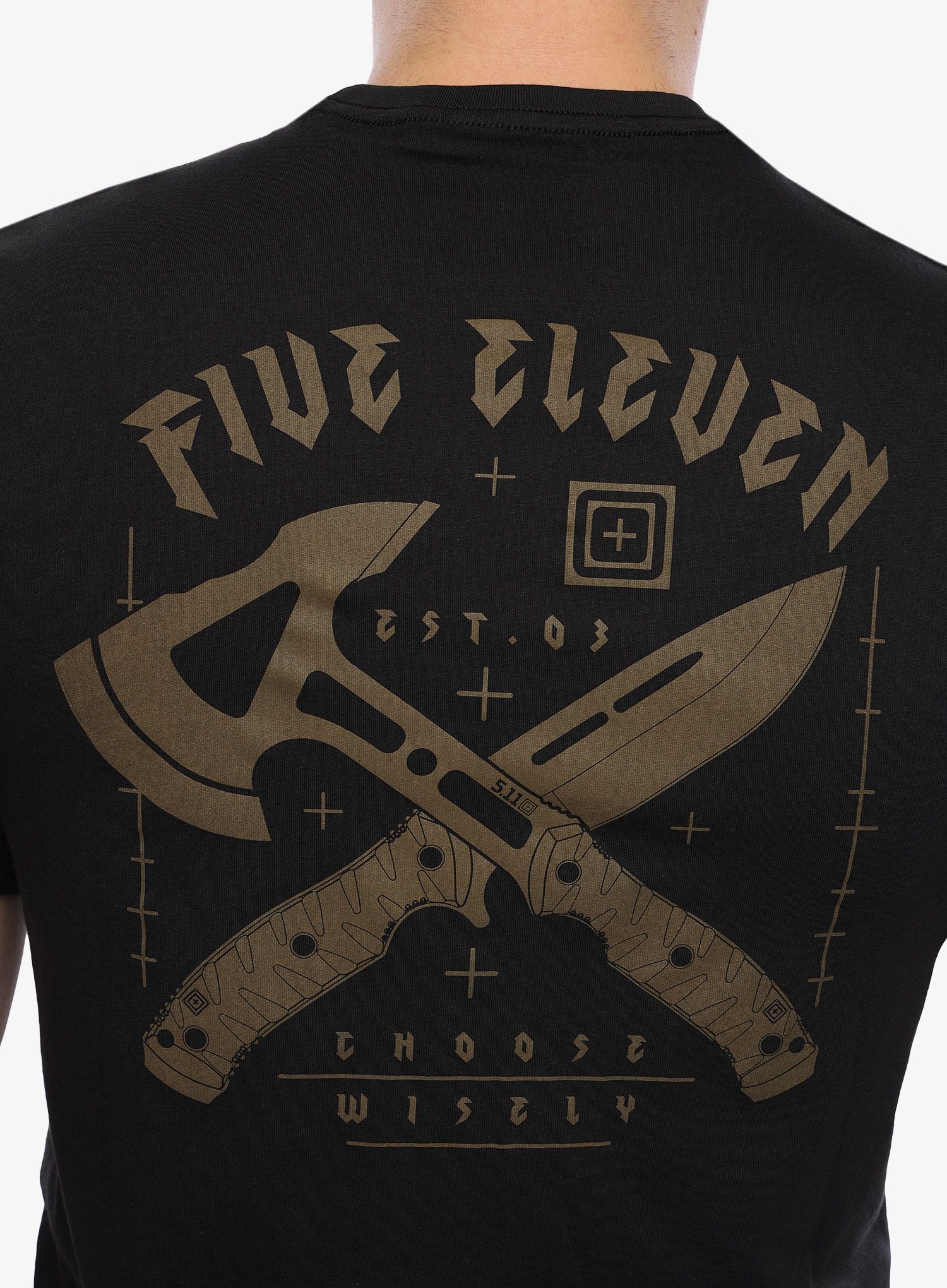 Bavlněné tričko 5.11 Choose Wisely S/S Tee - black