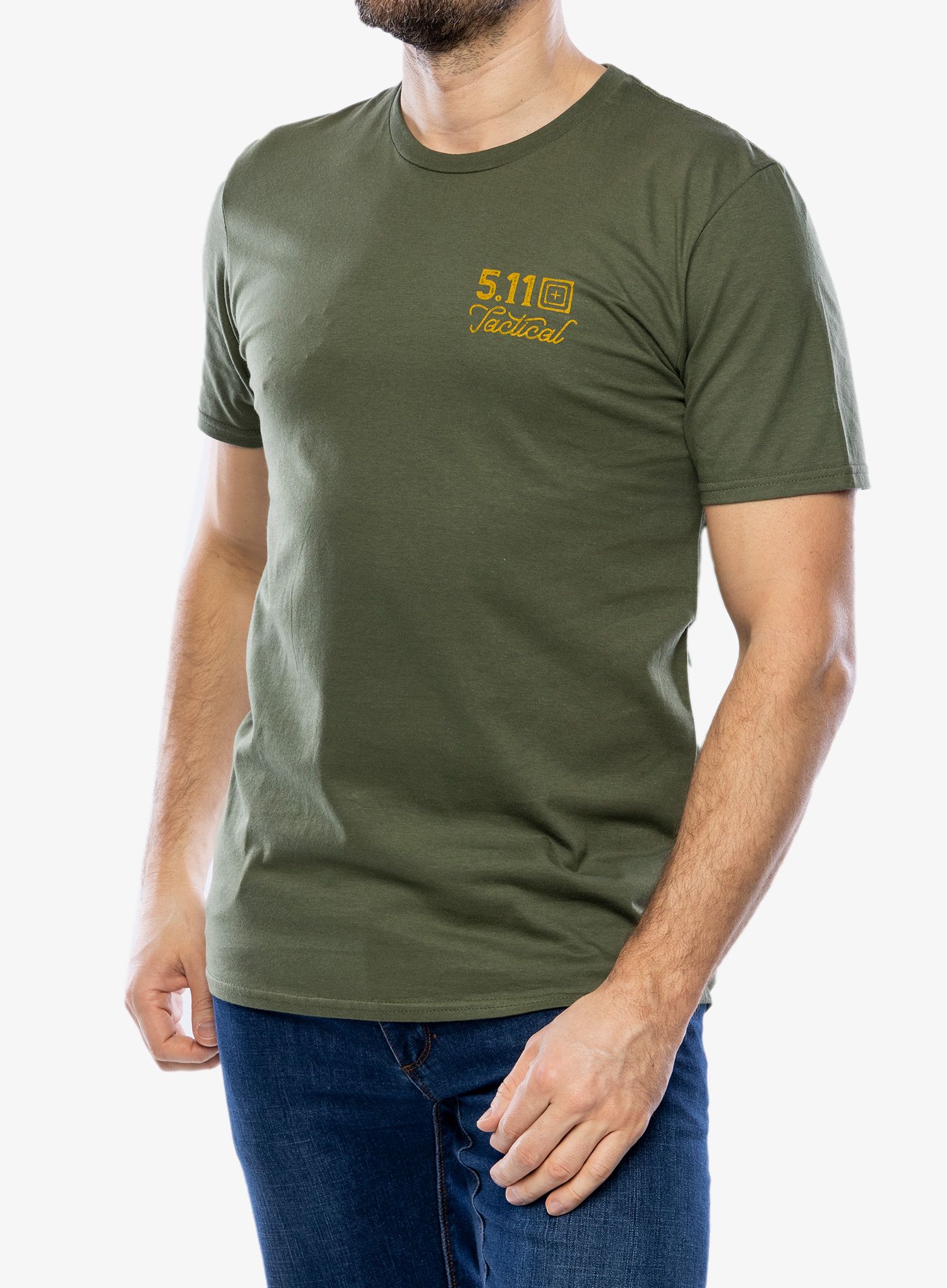 Tričko s potiskem 5.11 Emea Good Fight S/S Tee - military green