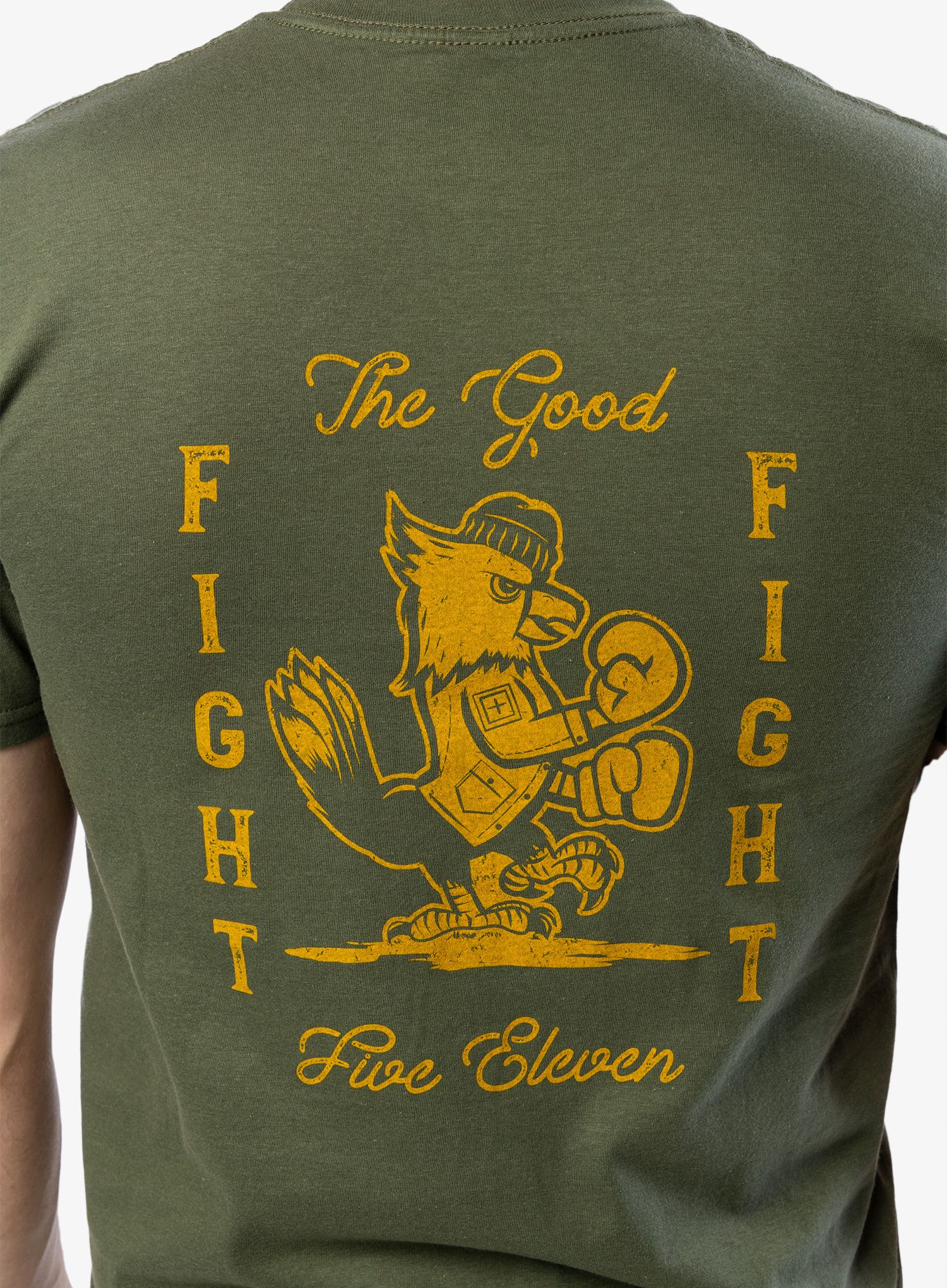 Tričko s potiskem 5.11 Emea Good Fight S/S Tee - military green