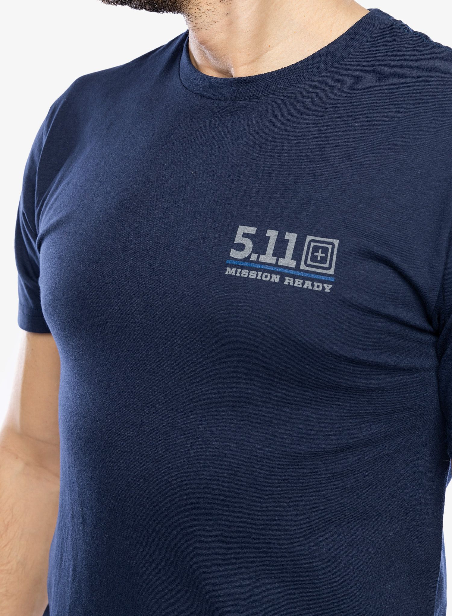 Bavlněné tričko 5.11 Emea Mission Ready S/S Tee - navy